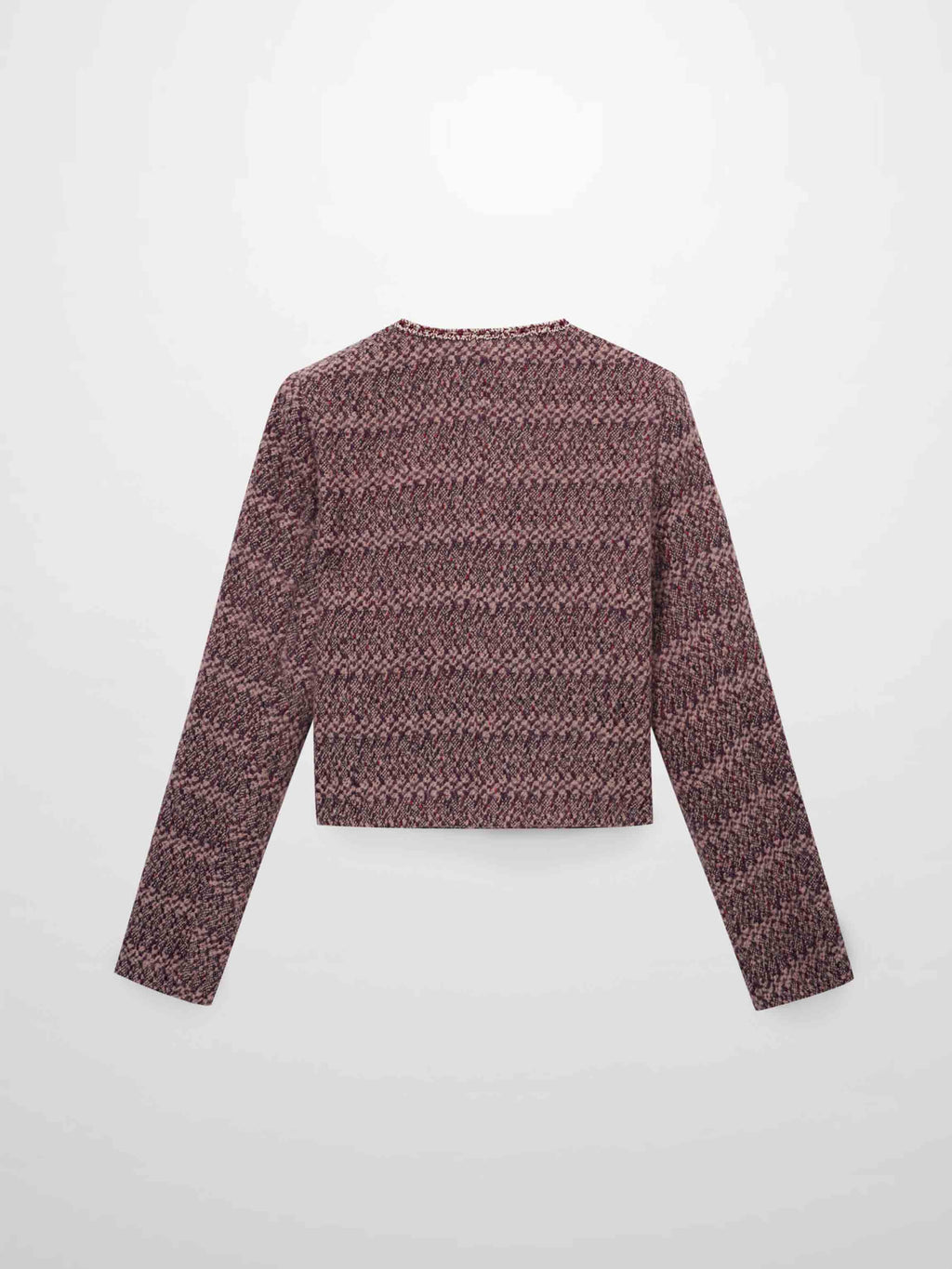 Boucle Jacket-Pink/Burgundy