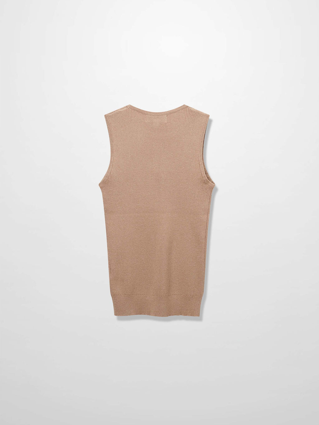 Lurex Sleeveless Sweater-Neutral