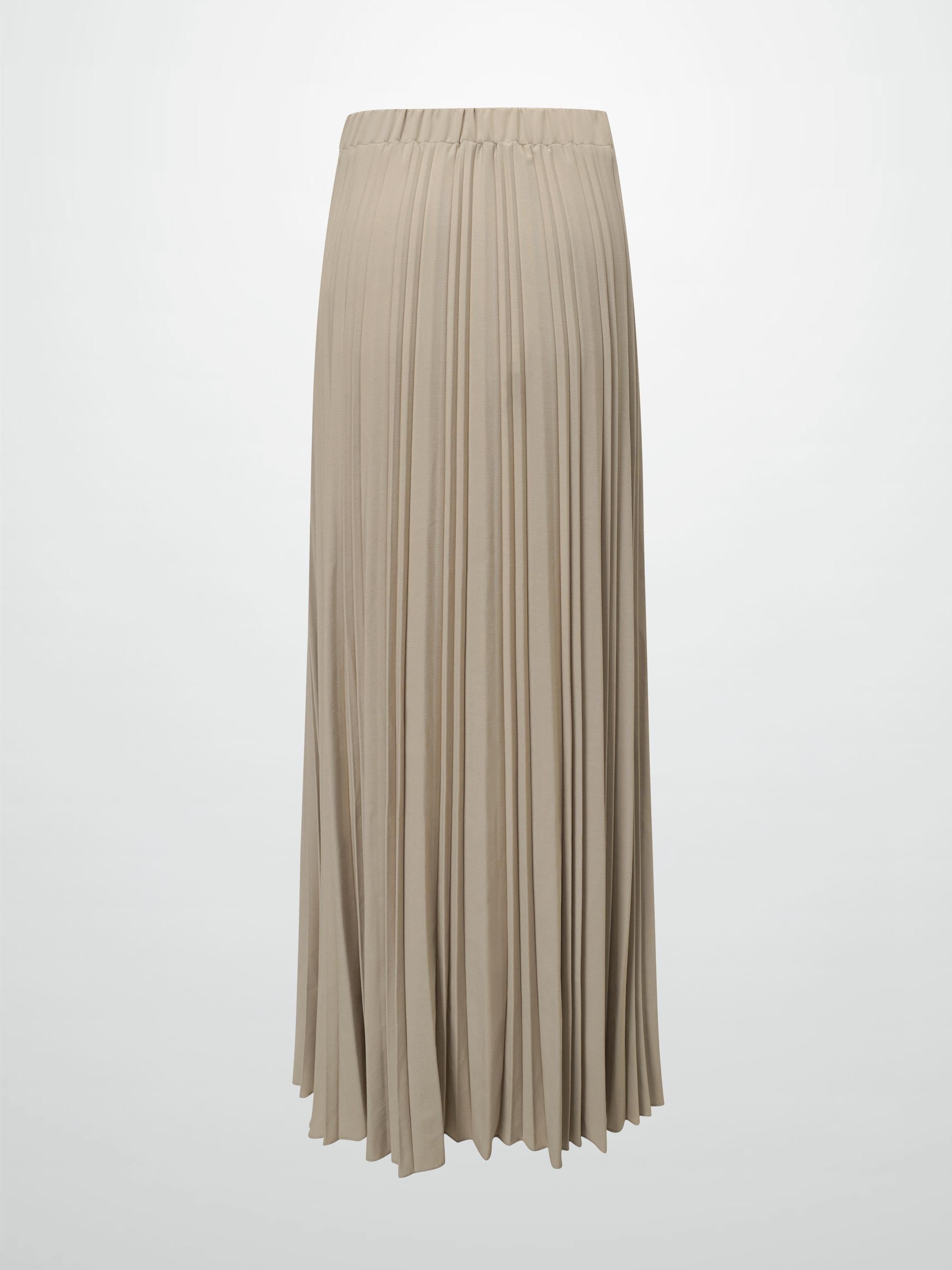 Mix Pleat Skirt-Ivory