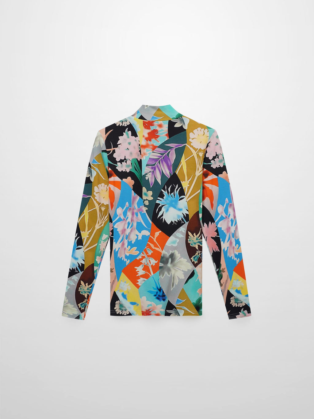 Printed Modal Turtleneck-Pop Art