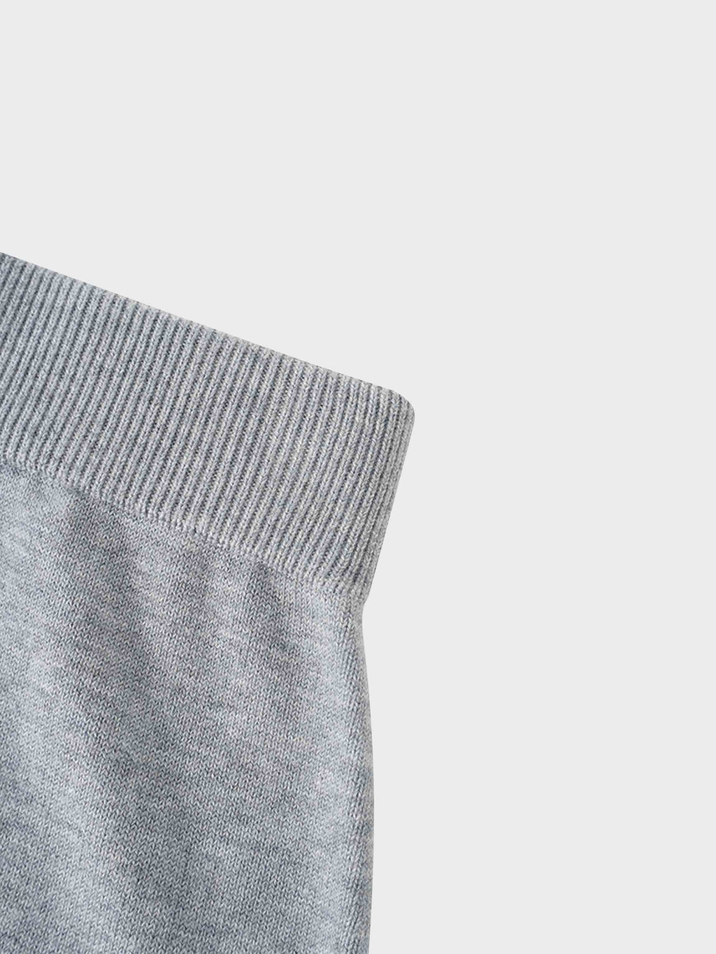 Side Zipper Straight Maxi Skirt-Grey