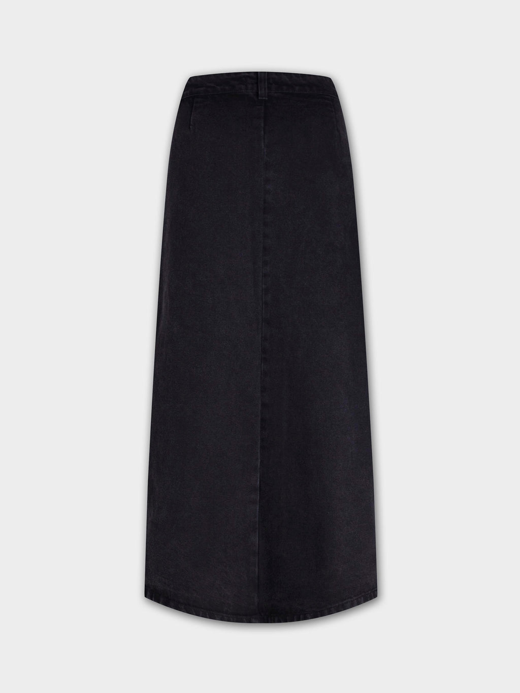 Button Down Straight Denim Skirt