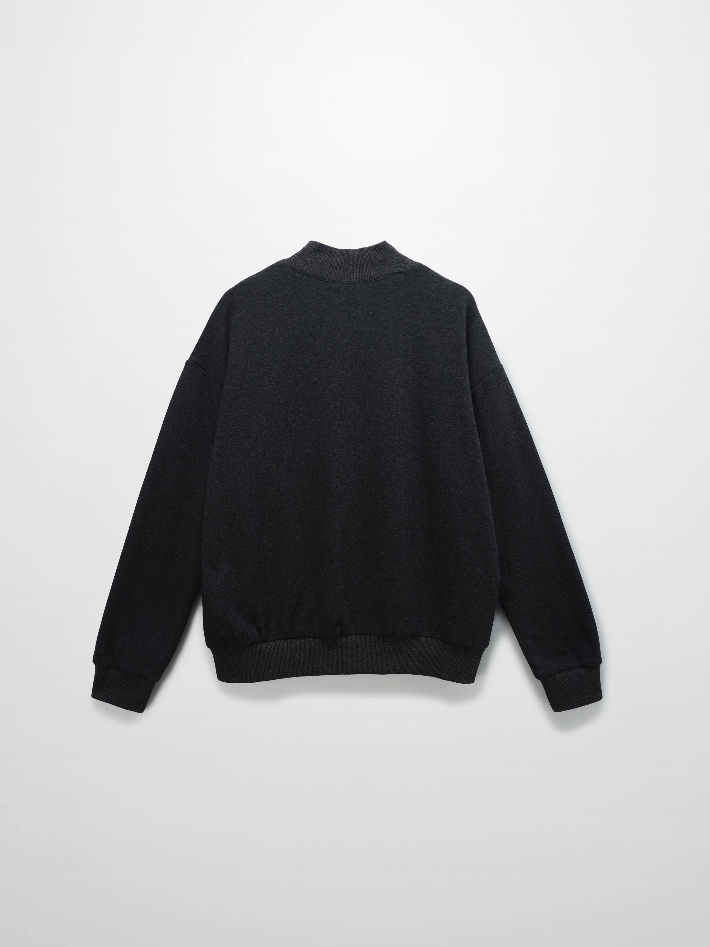 Embossed Crown Sweatshirt-Dark Heathered Grey