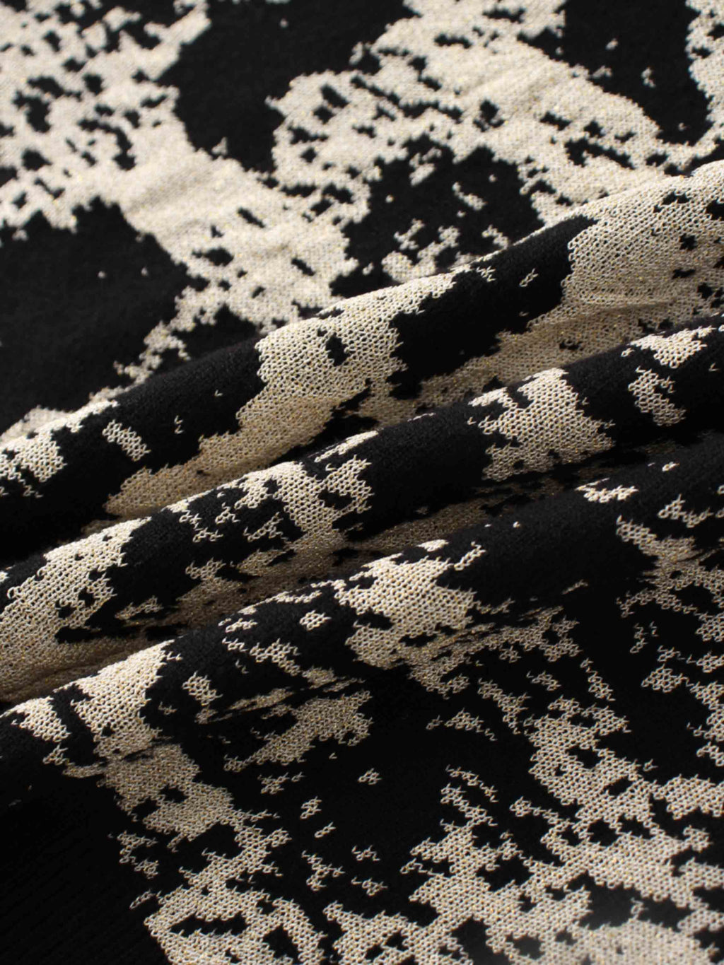 Lurex Combo Crew Sweater-Gold