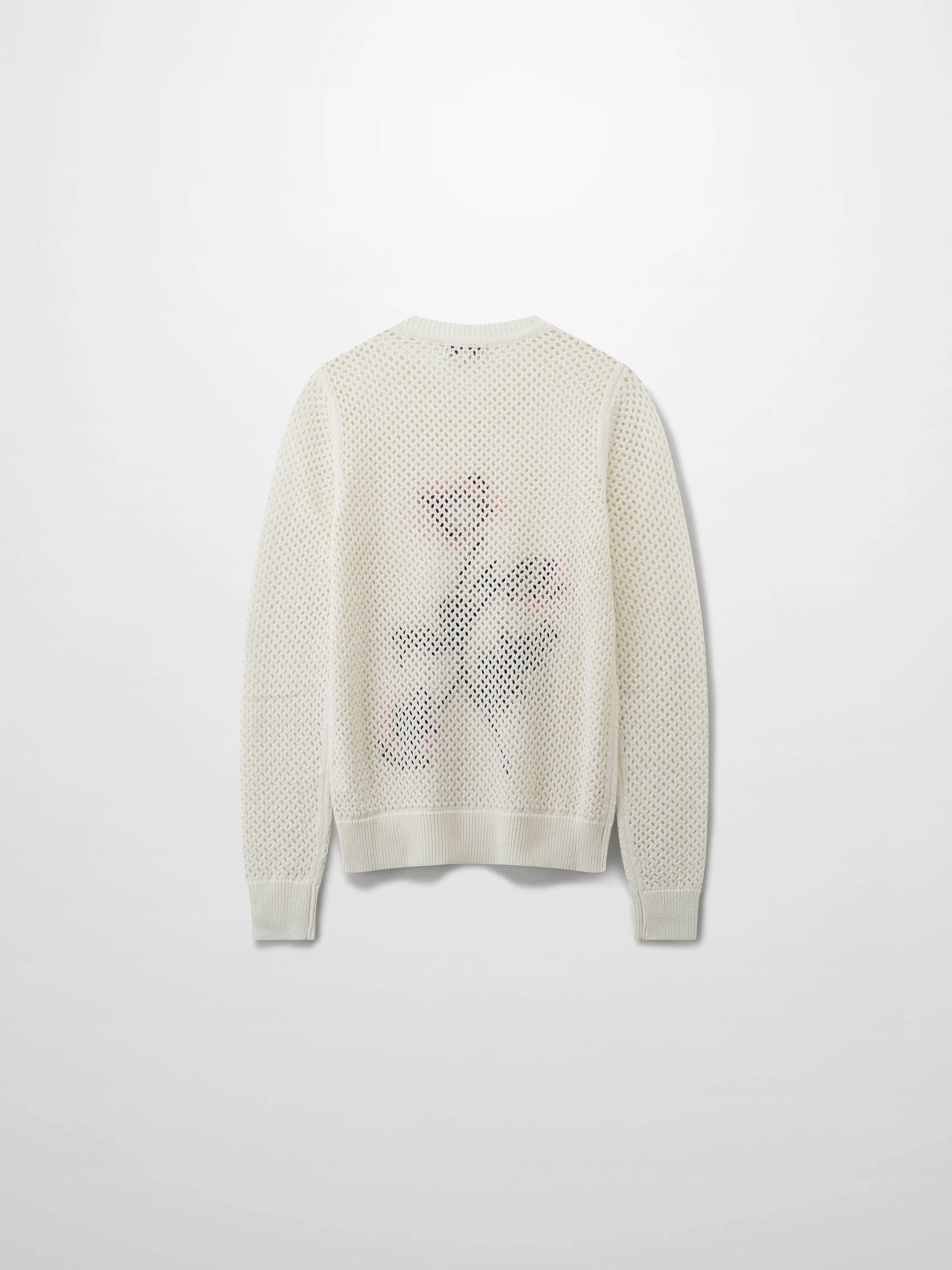 Embroidered Crochet Floral Sweater-Pink Floral