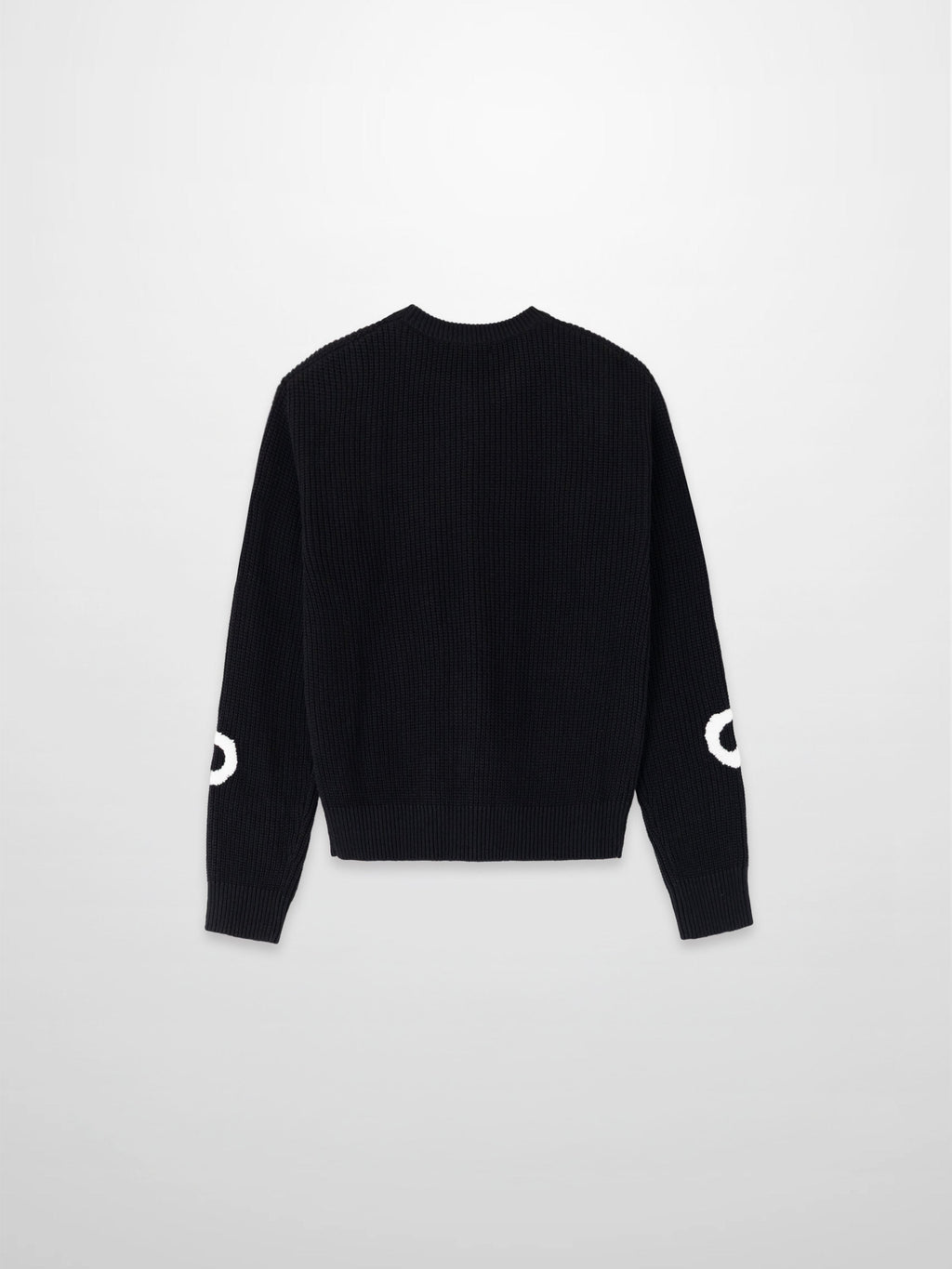 Bow Ribbon Sweater-Black/White