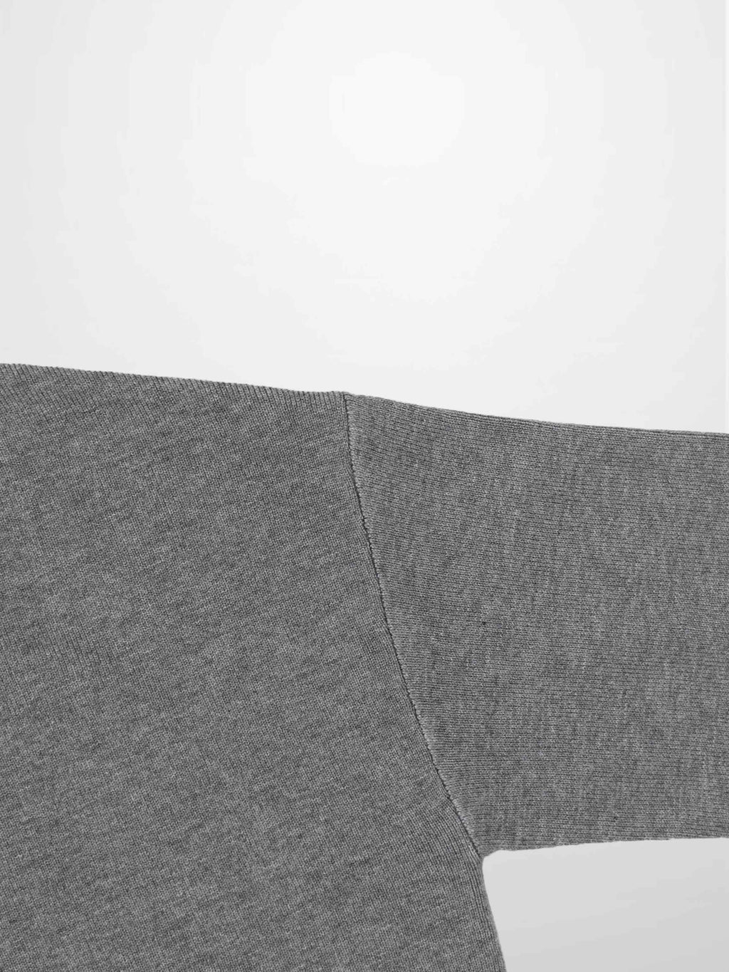 Mock Neck Thin Knit Sweater-Grey