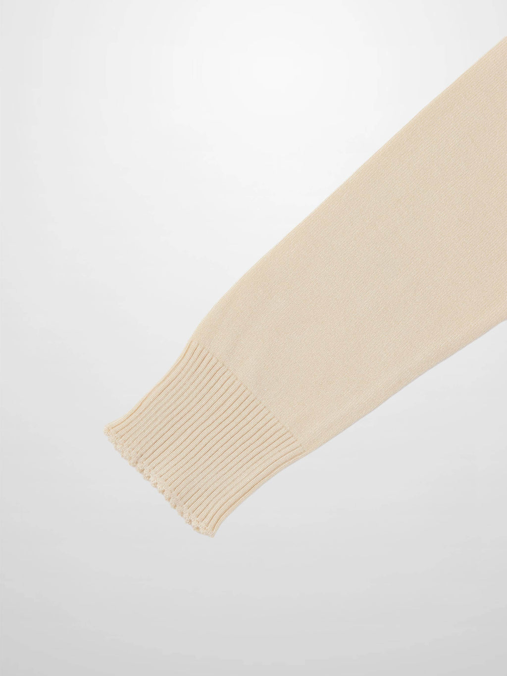 Trim Detail Crew Crop Cardigan-Ivory