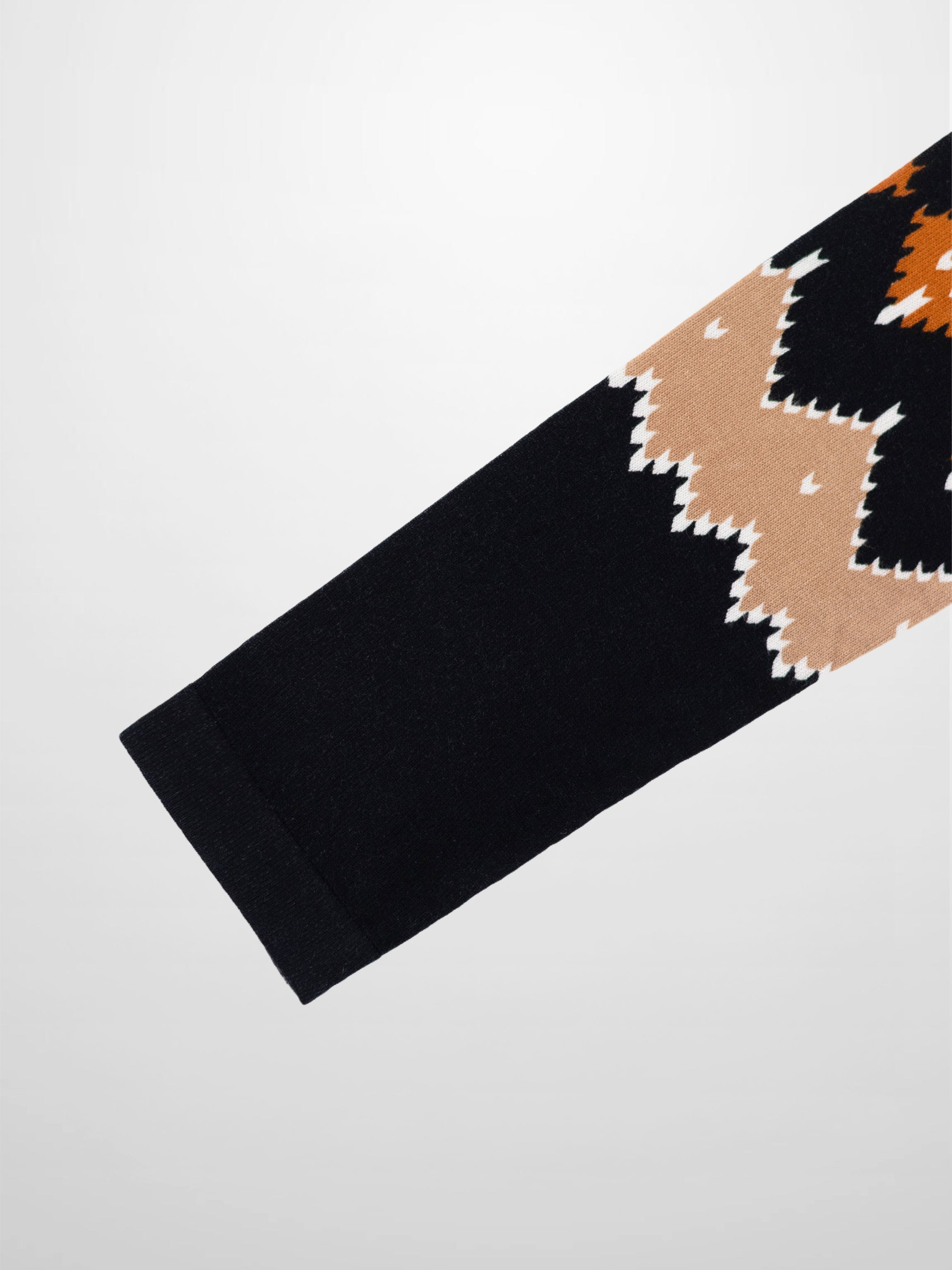 Mock Neck Sweater-Geo Floral