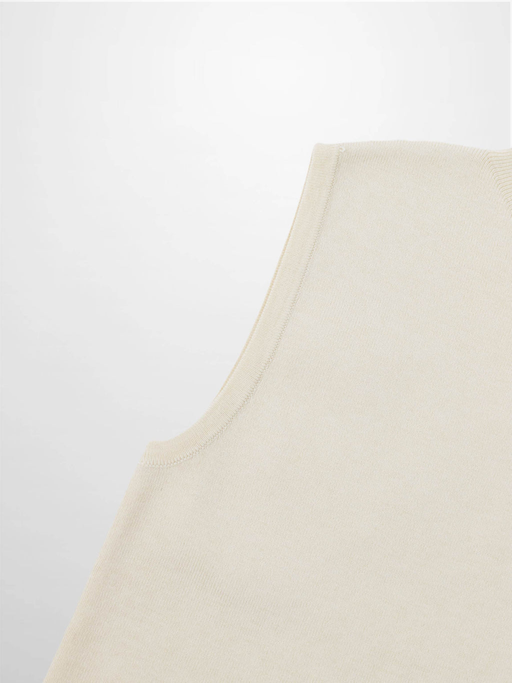 Sleeveless Mock Neck Sweater-Ivory