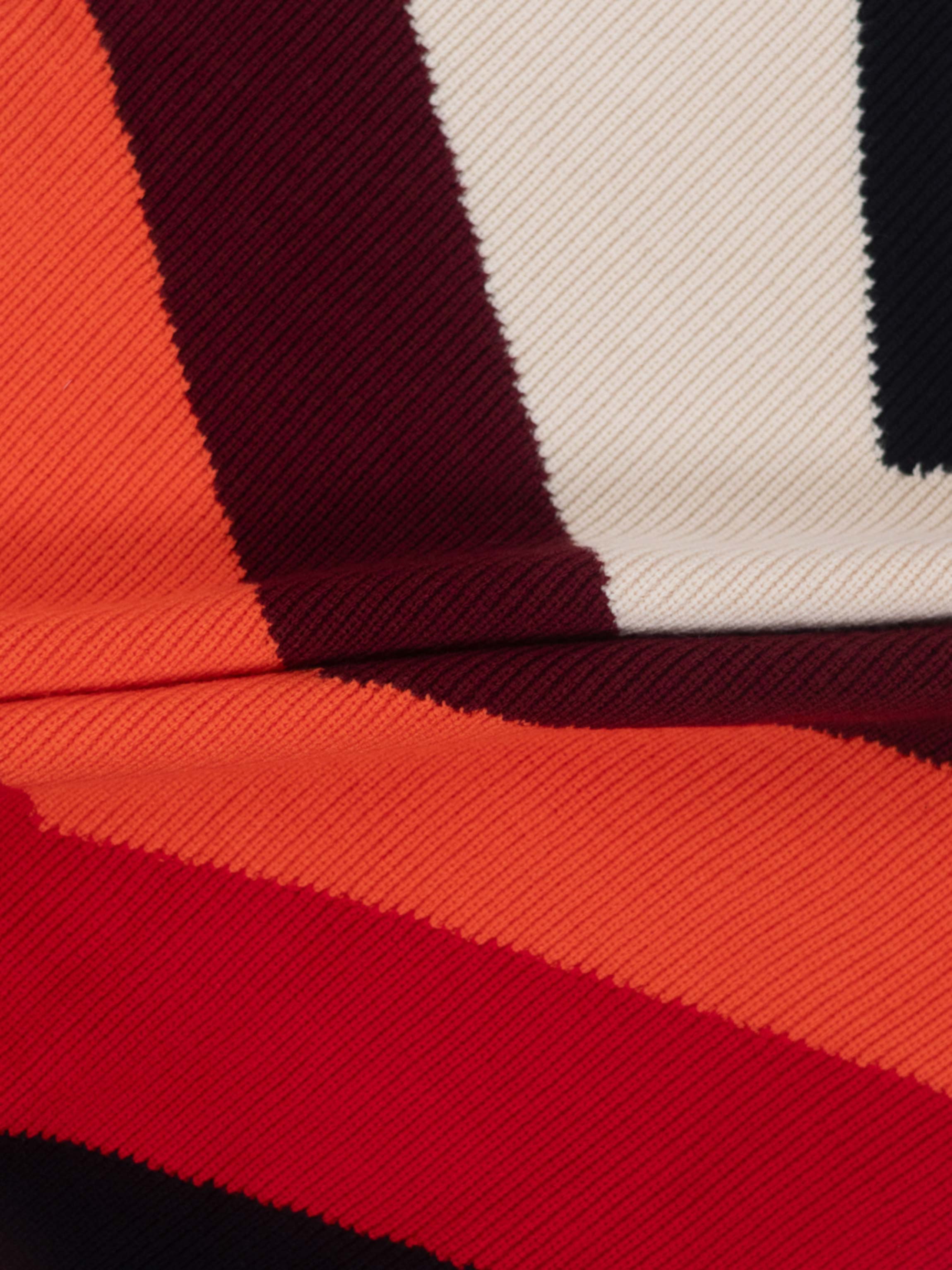 Multi V Sweater-Shades of Orange