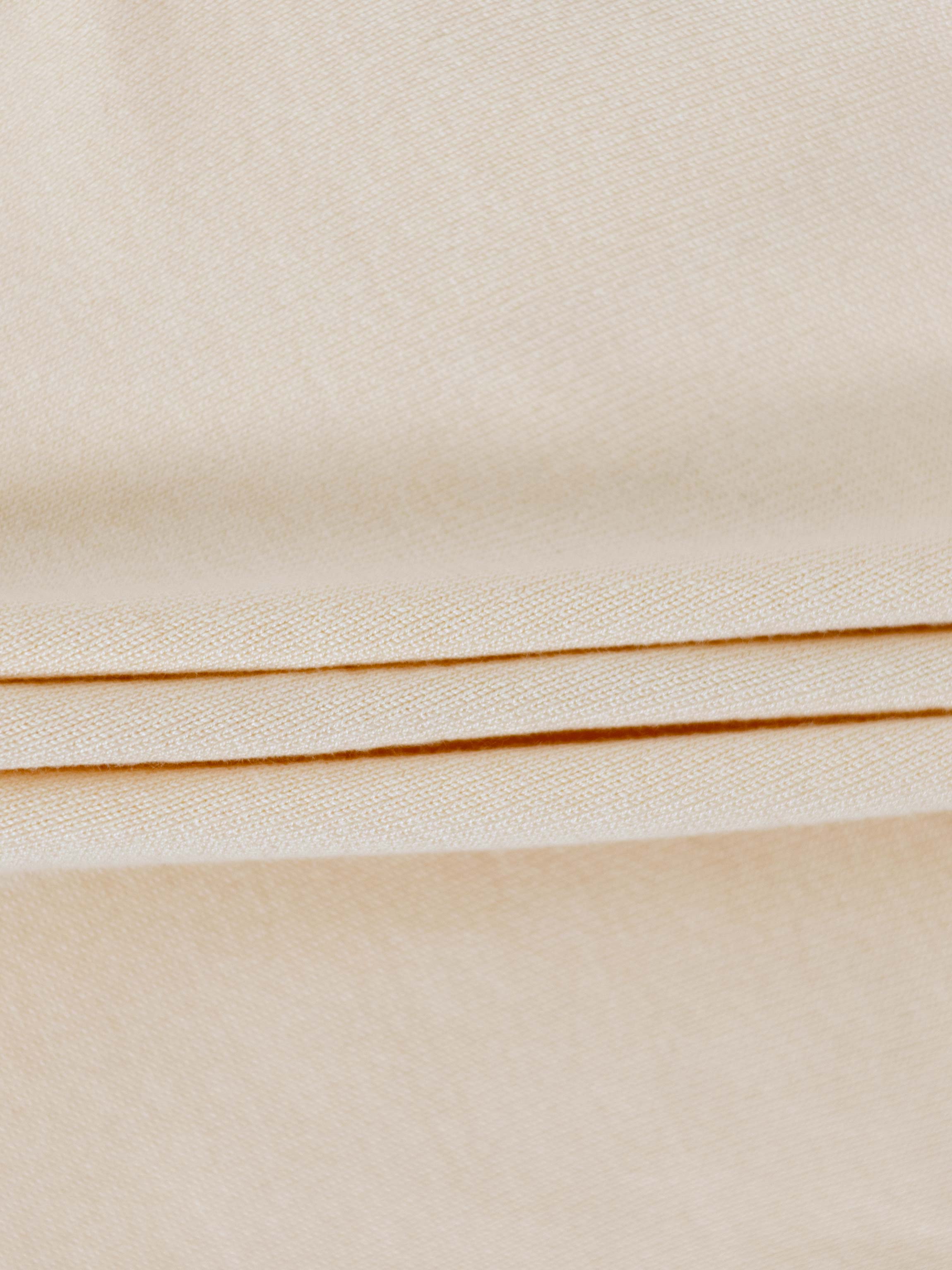 Trim Detail Crew Crop Cardigan-Ivory