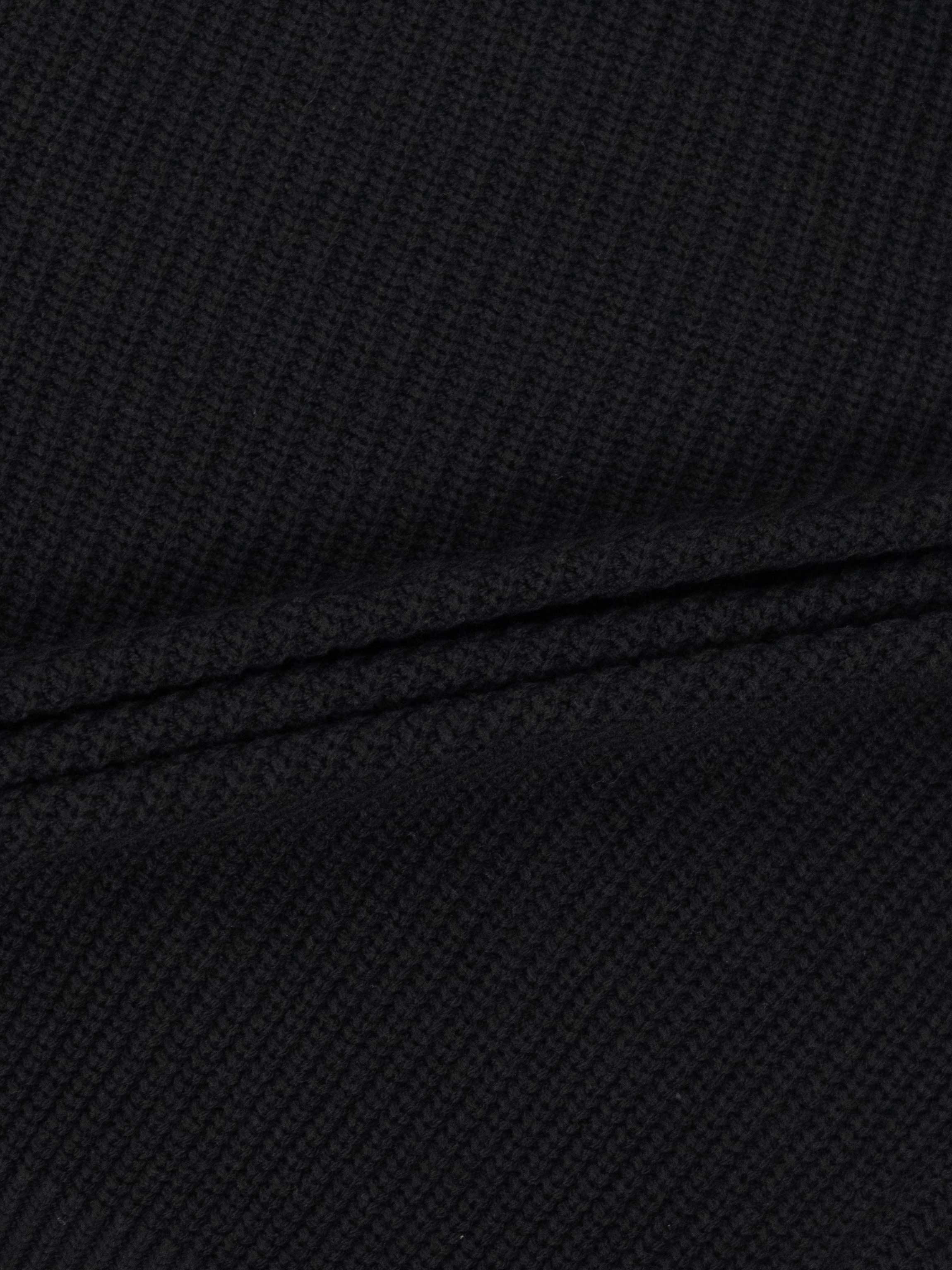 Bow Ribbon Sweater-Black/White