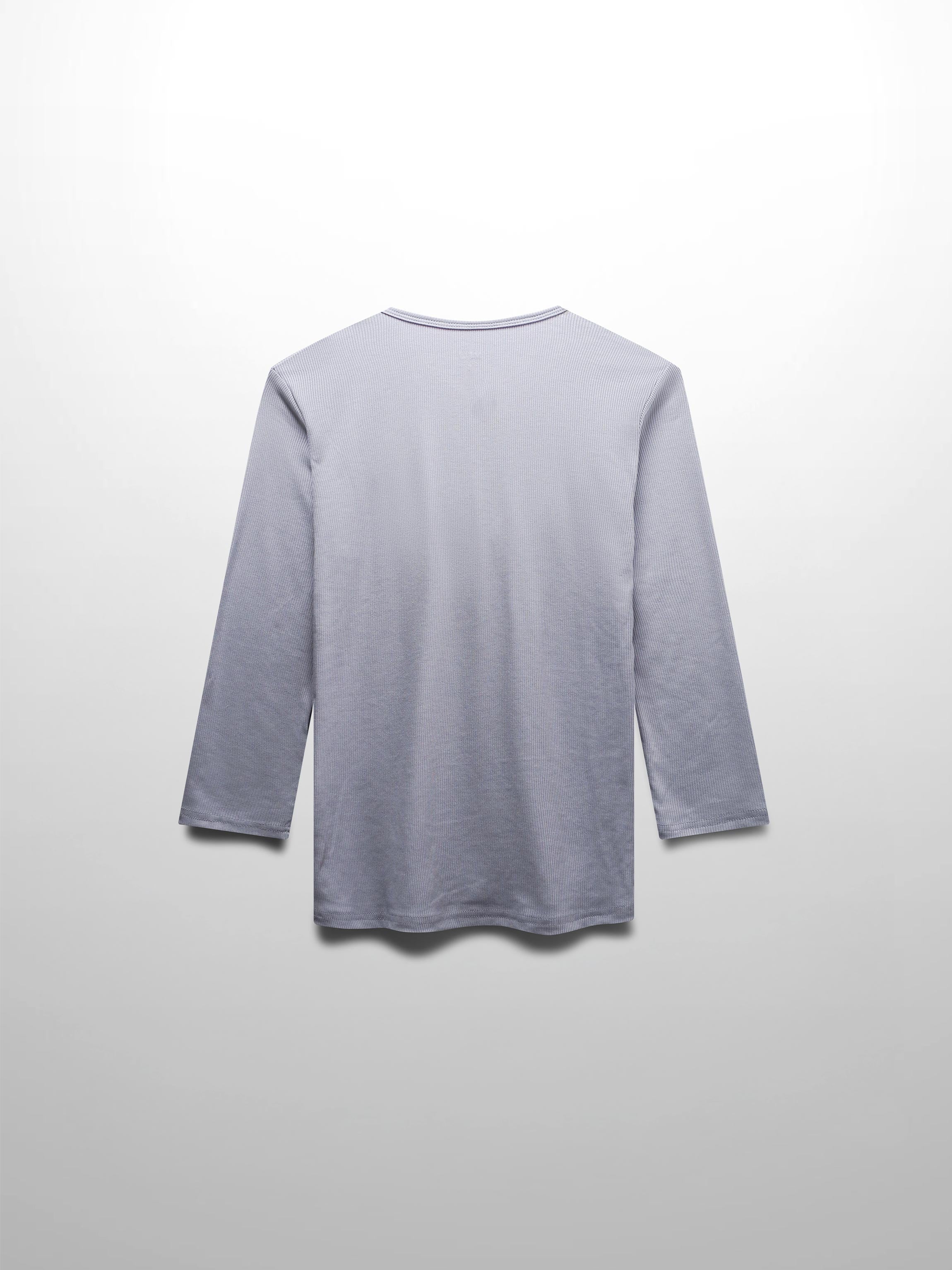 RIBBED HIGH V 3Q-PURPLE