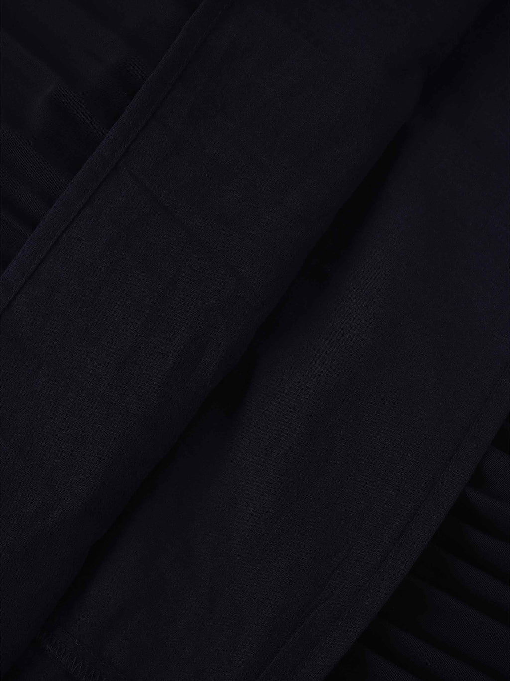 Pleated Layer Skirt 37"-Navy