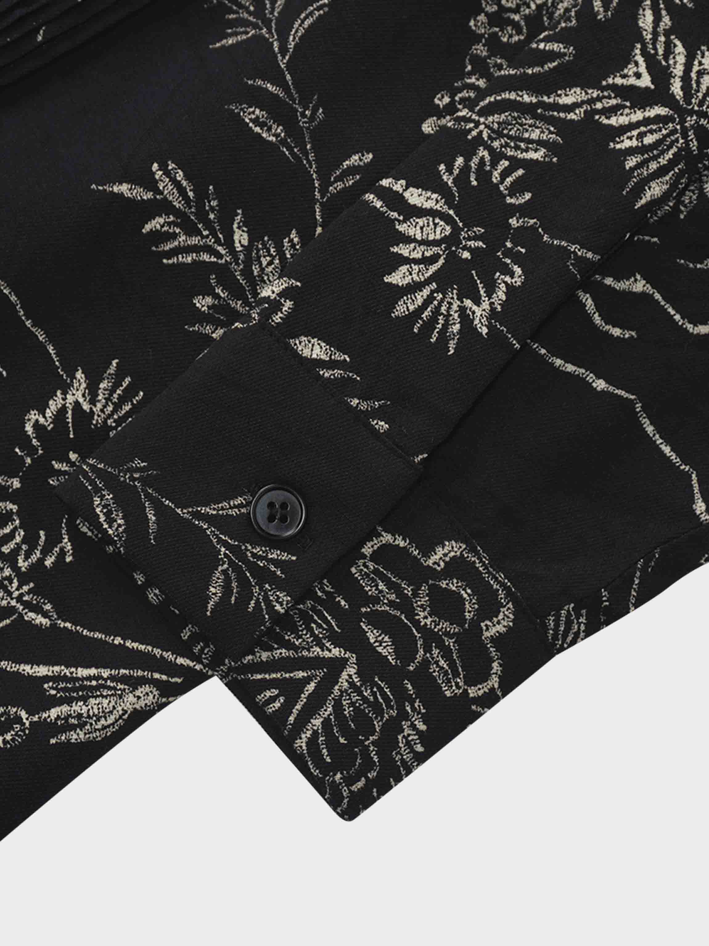 Pintuck Blouse-Tan Leaves