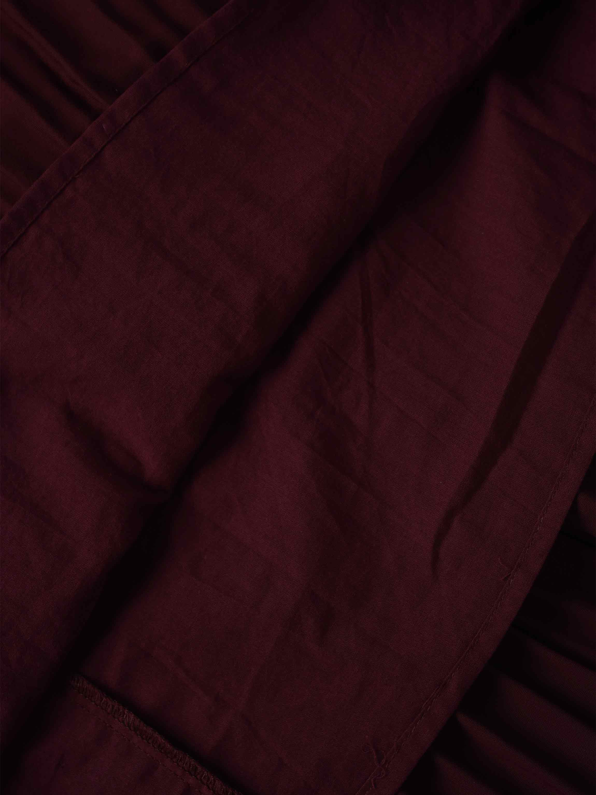 Pleated Layer Skirt 26"-Burgundy