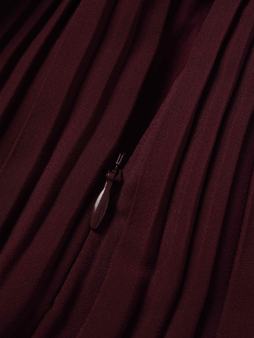 Pleated Layer Skirt 37"-Burgundy