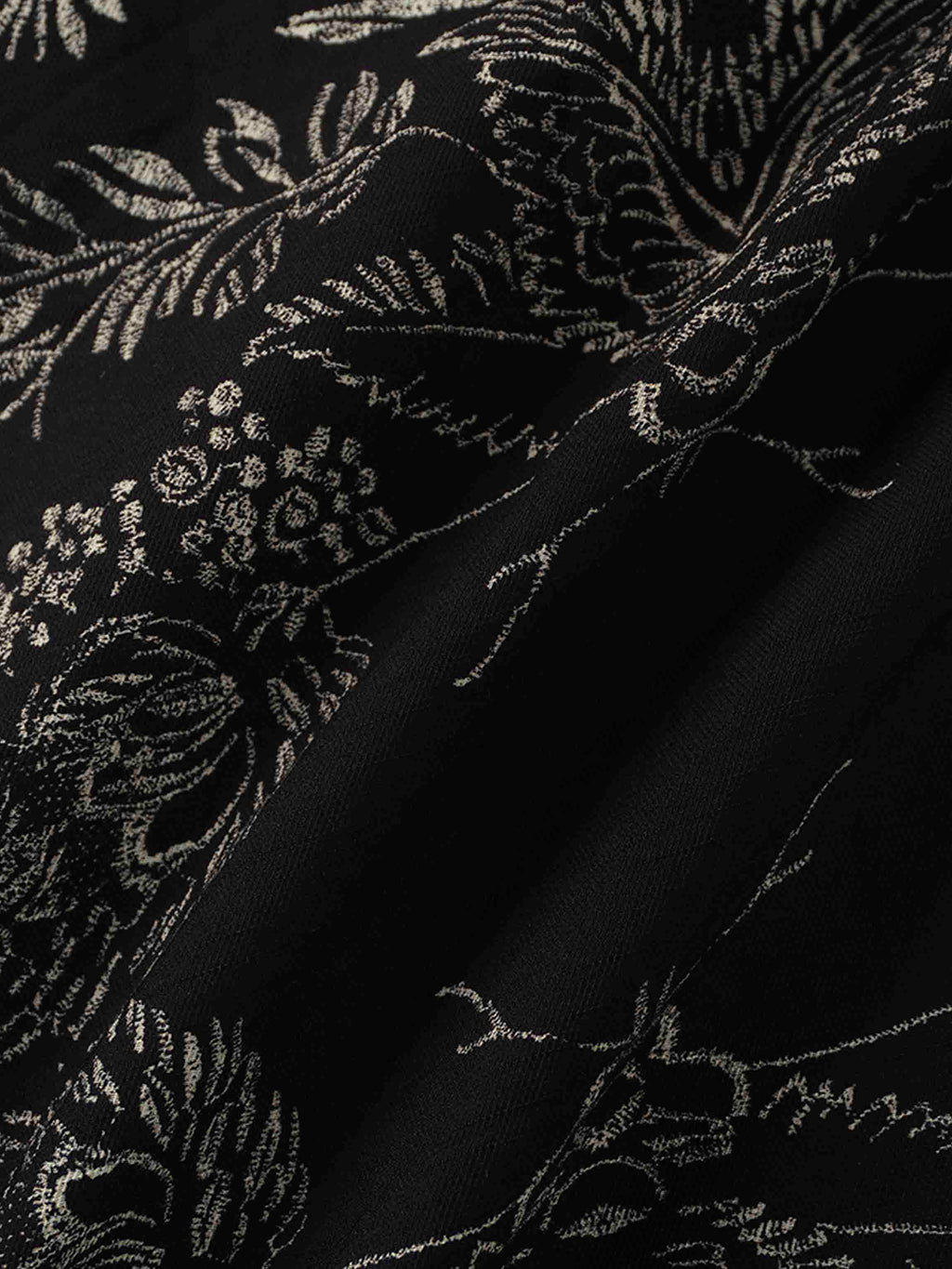 Pintuck Blouse-Tan Leaves