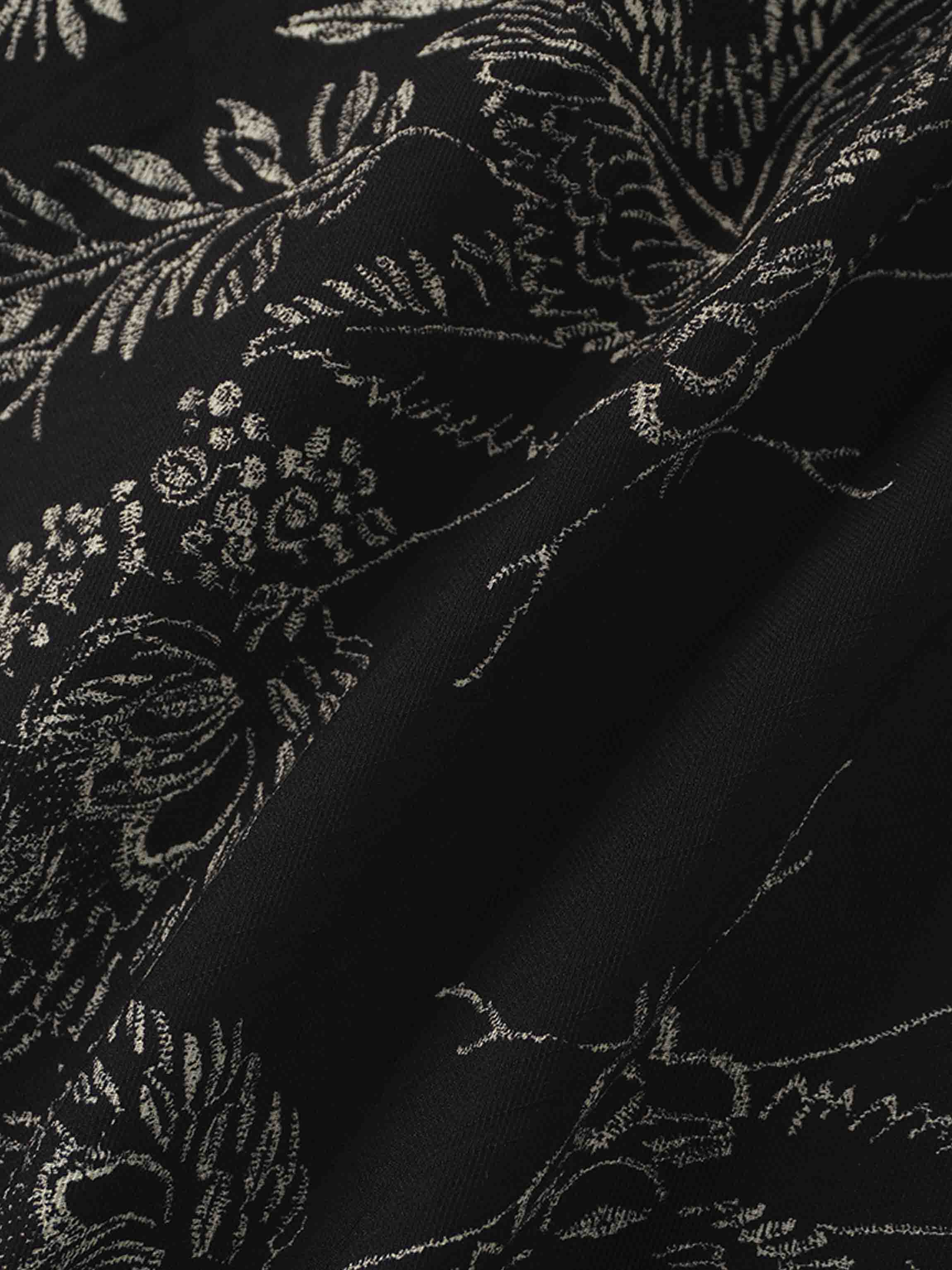 Pintuck Blouse-Tan Leaves