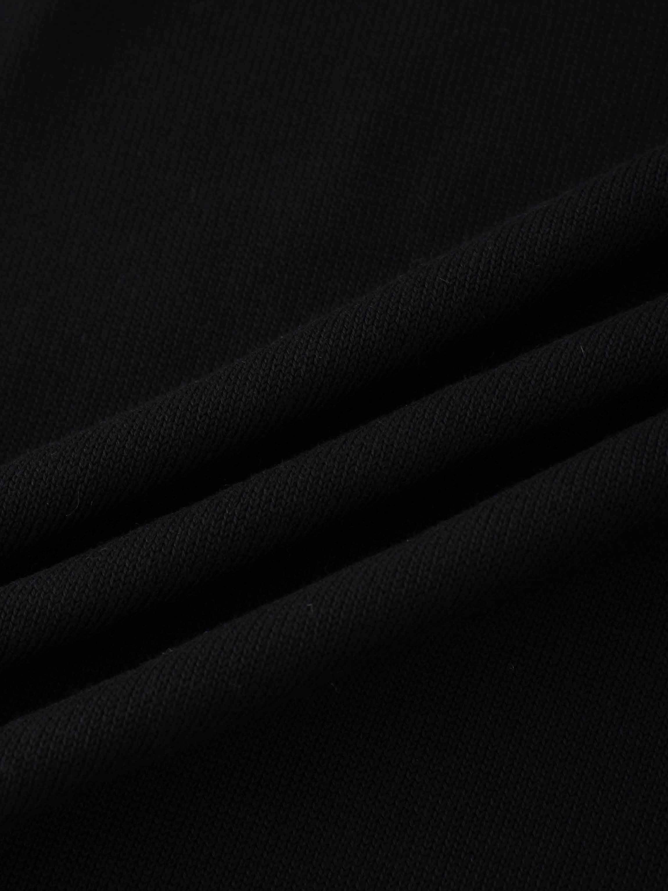 Sequin Trim Sweater-Black