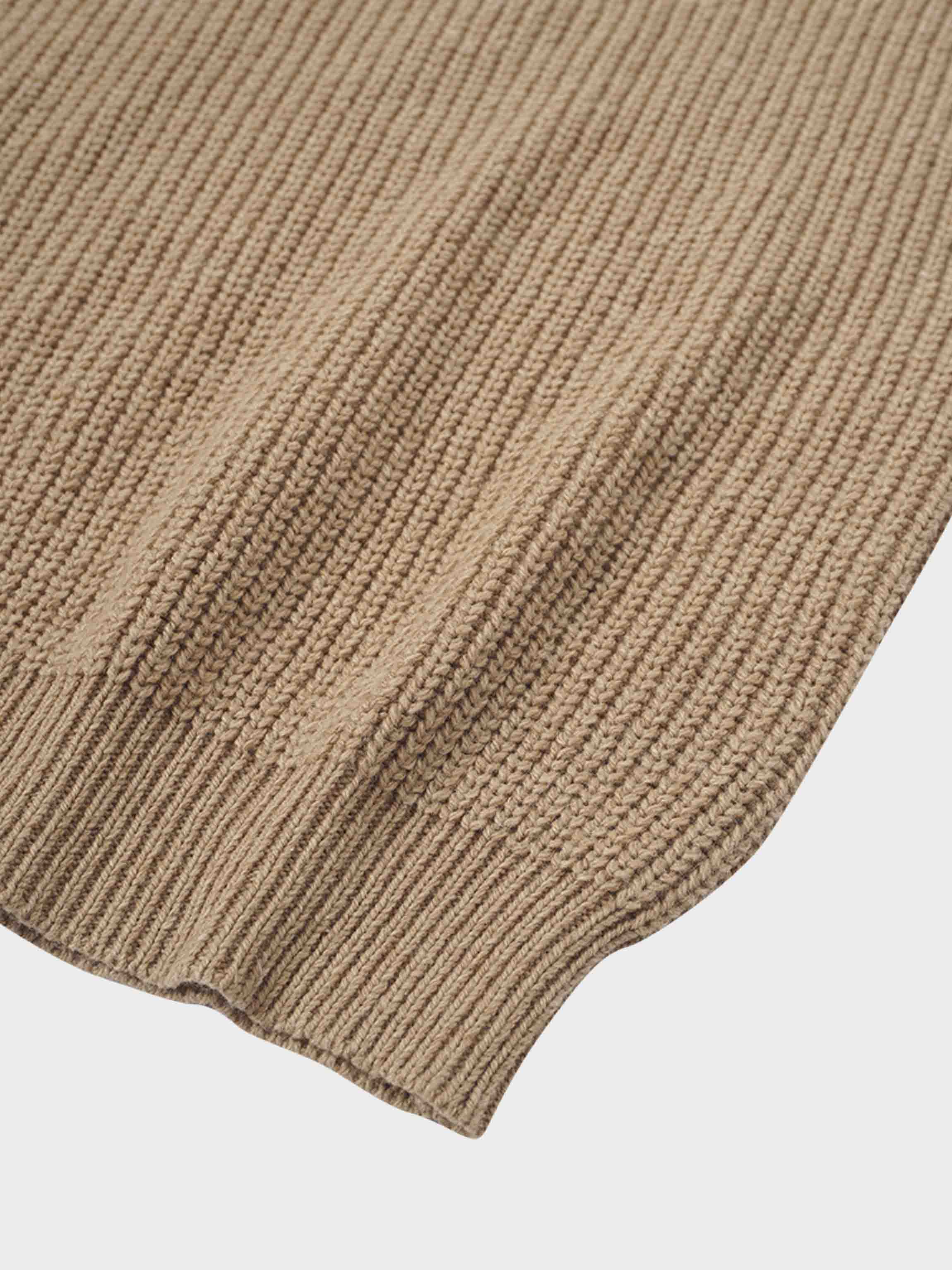 Puff Sleeve Sweater-Tan