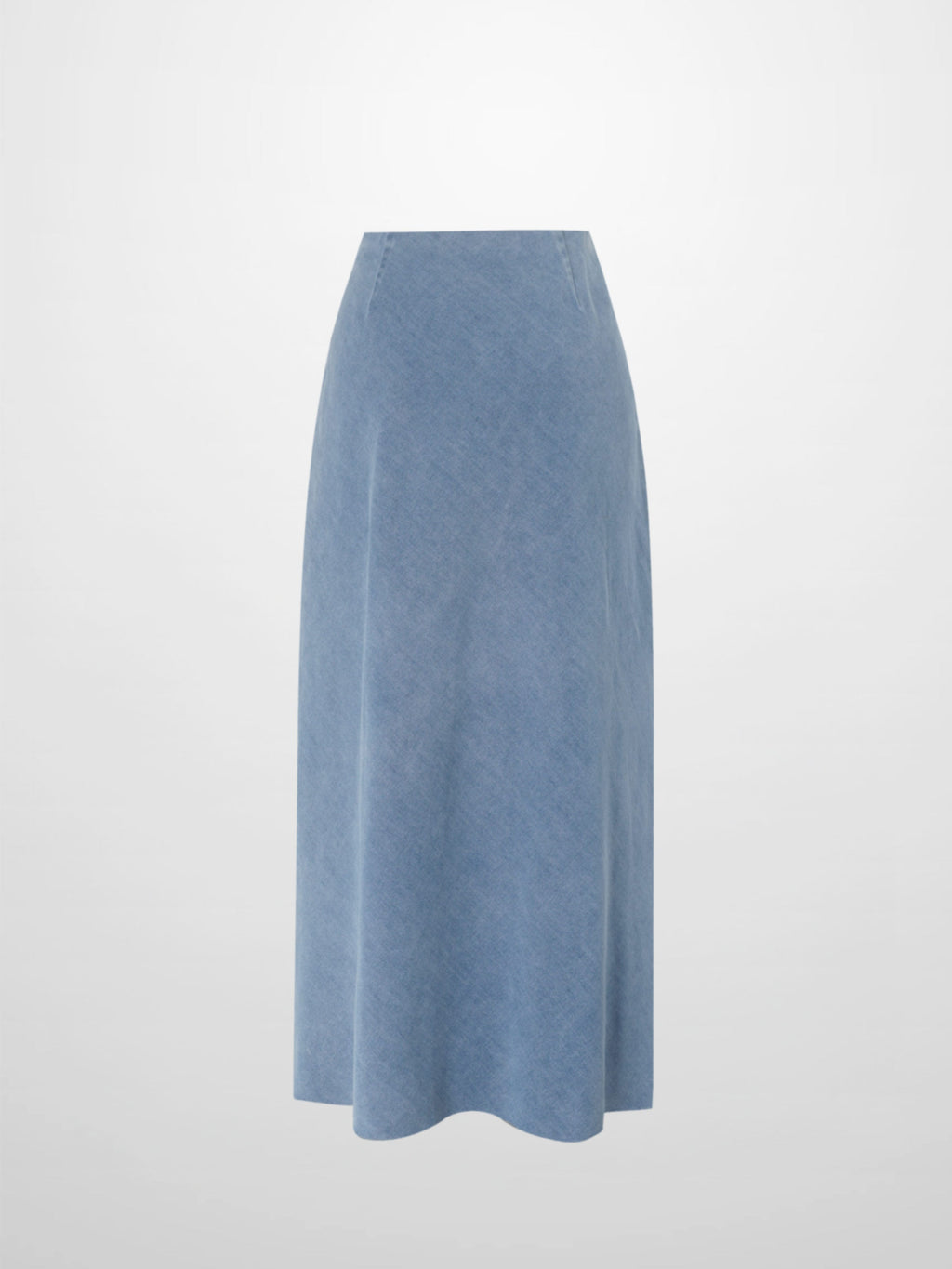 Classic Denim Skirt 35"-Light Blue