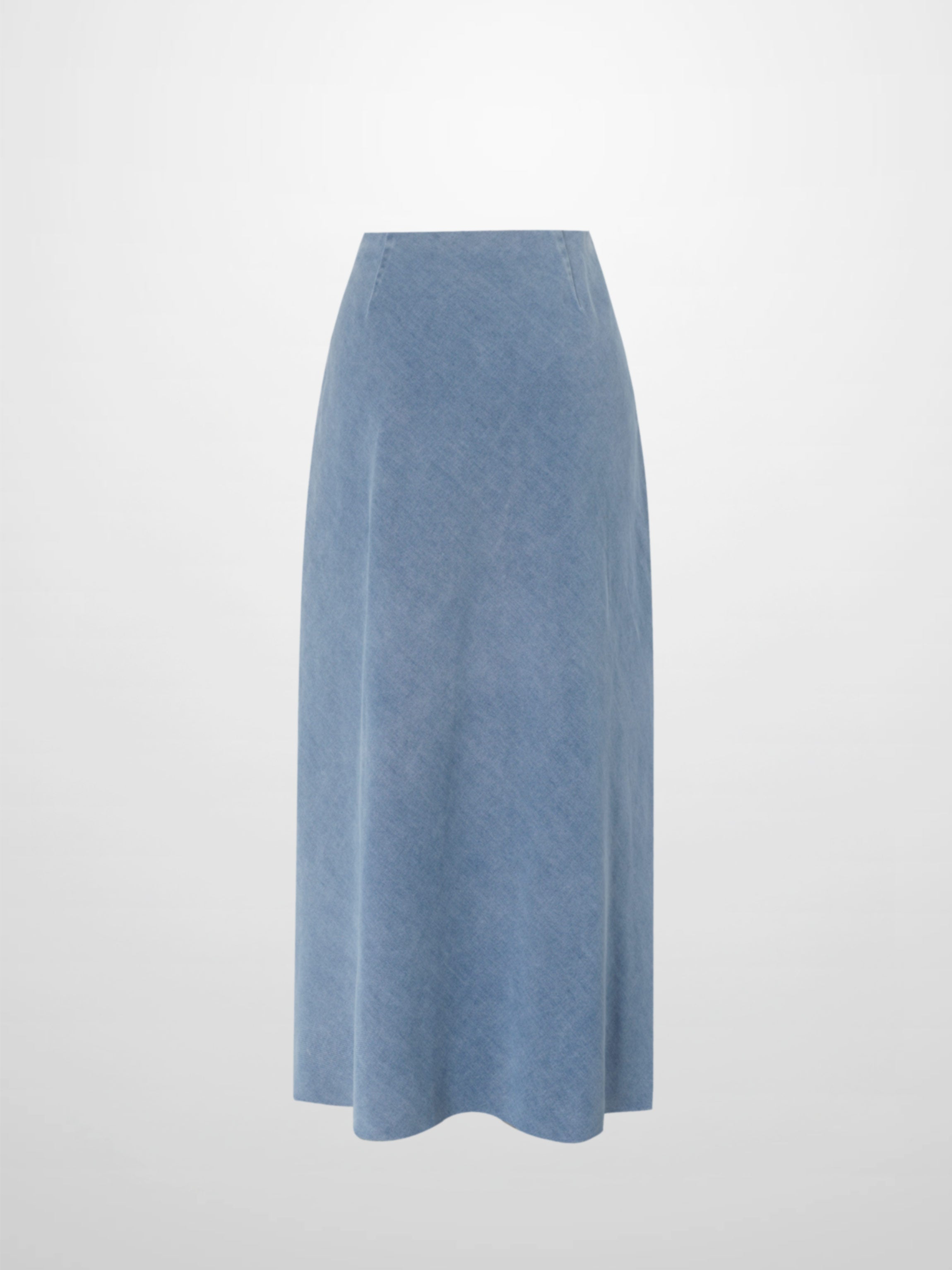 Classic Denim Skirt 35"-Light Blue