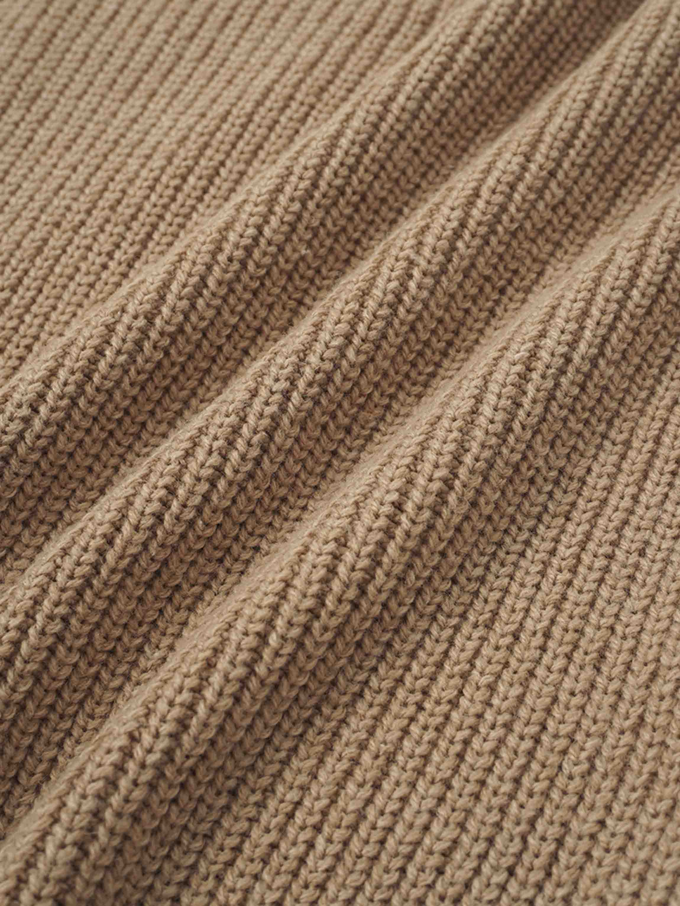 Puff Sleeve Sweater-Tan