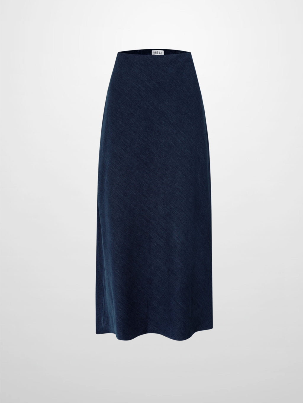 Classic Denim Skirt 35"-Dark Blue