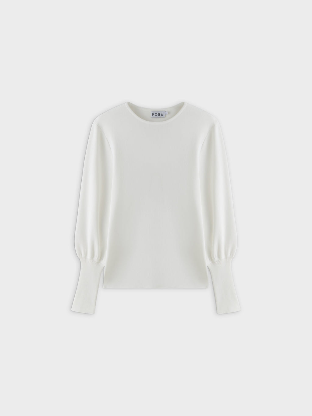 High Cuff Sweater-Cream