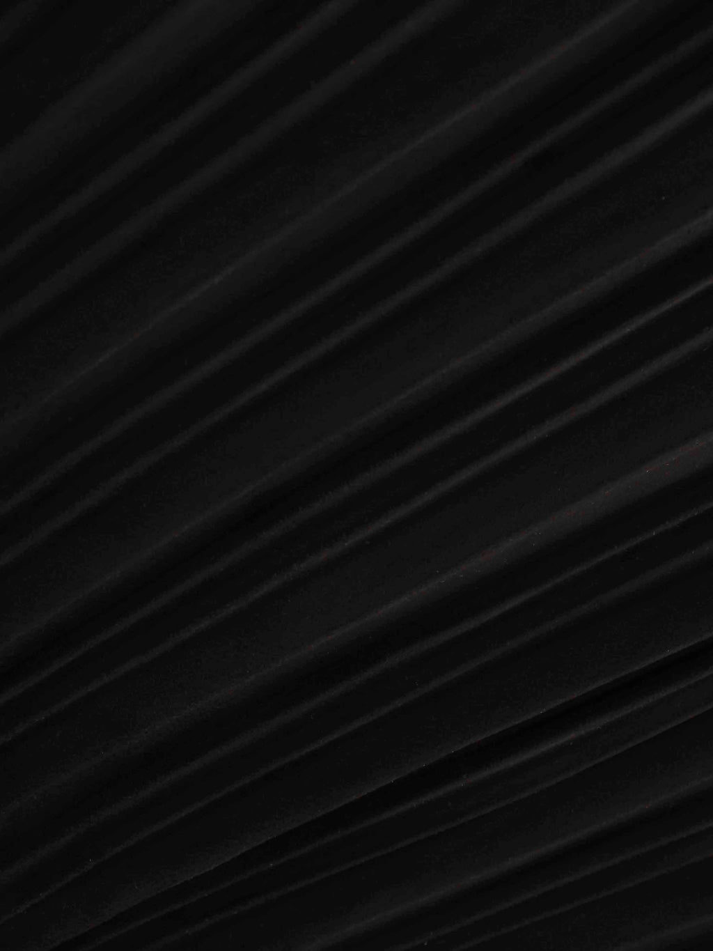 Pleated Faux Suede Skirt 25"-Black