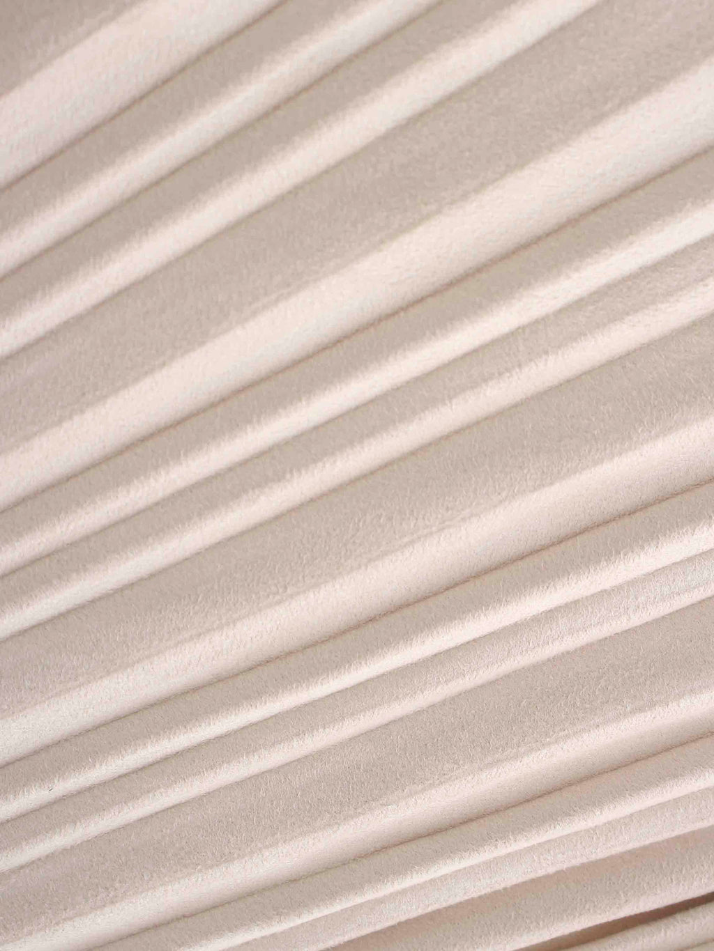 Pleated Faux Suede Skirt 37"-Ivory