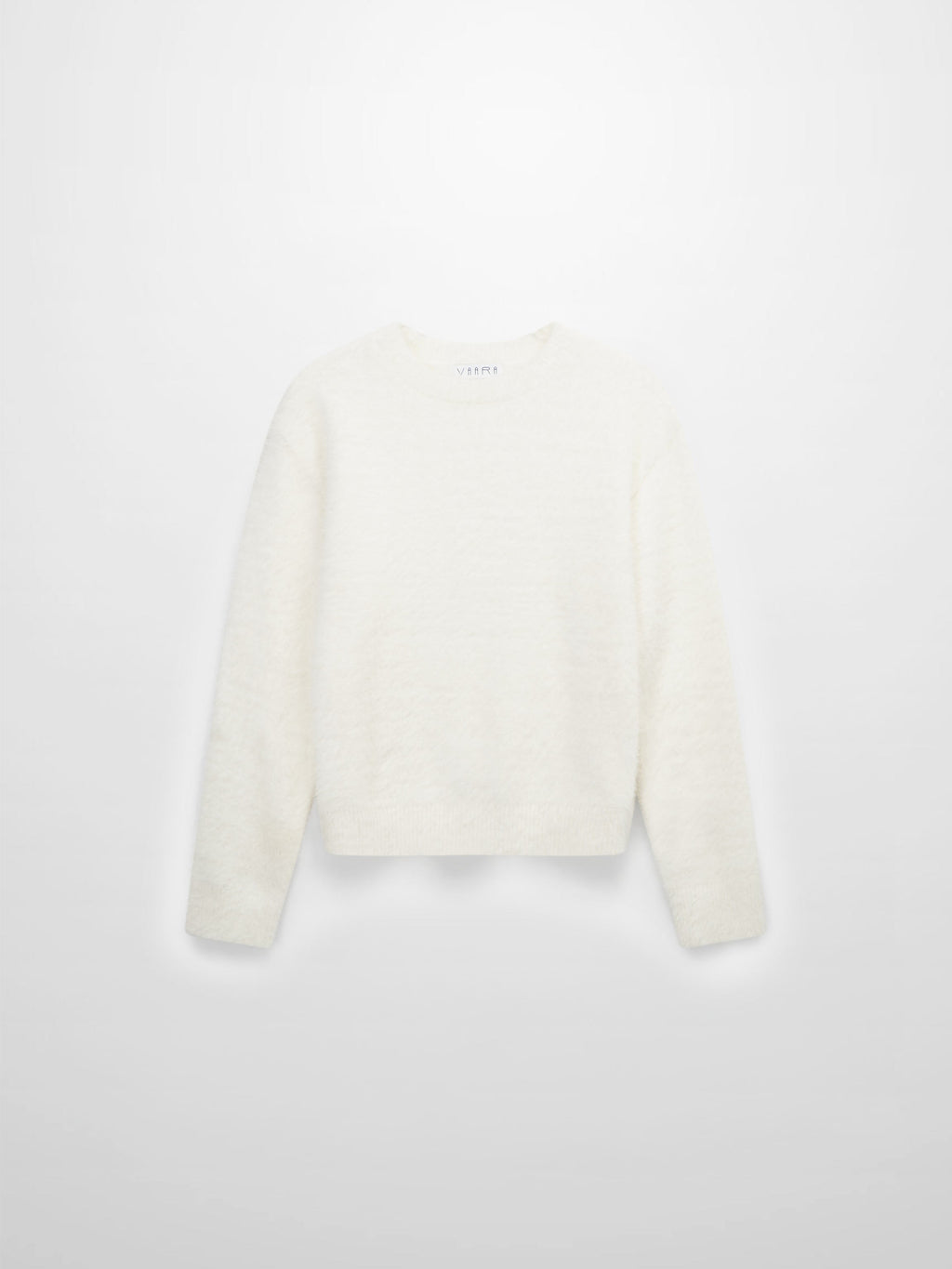 Mohair Crew Neck Sweater-Cream