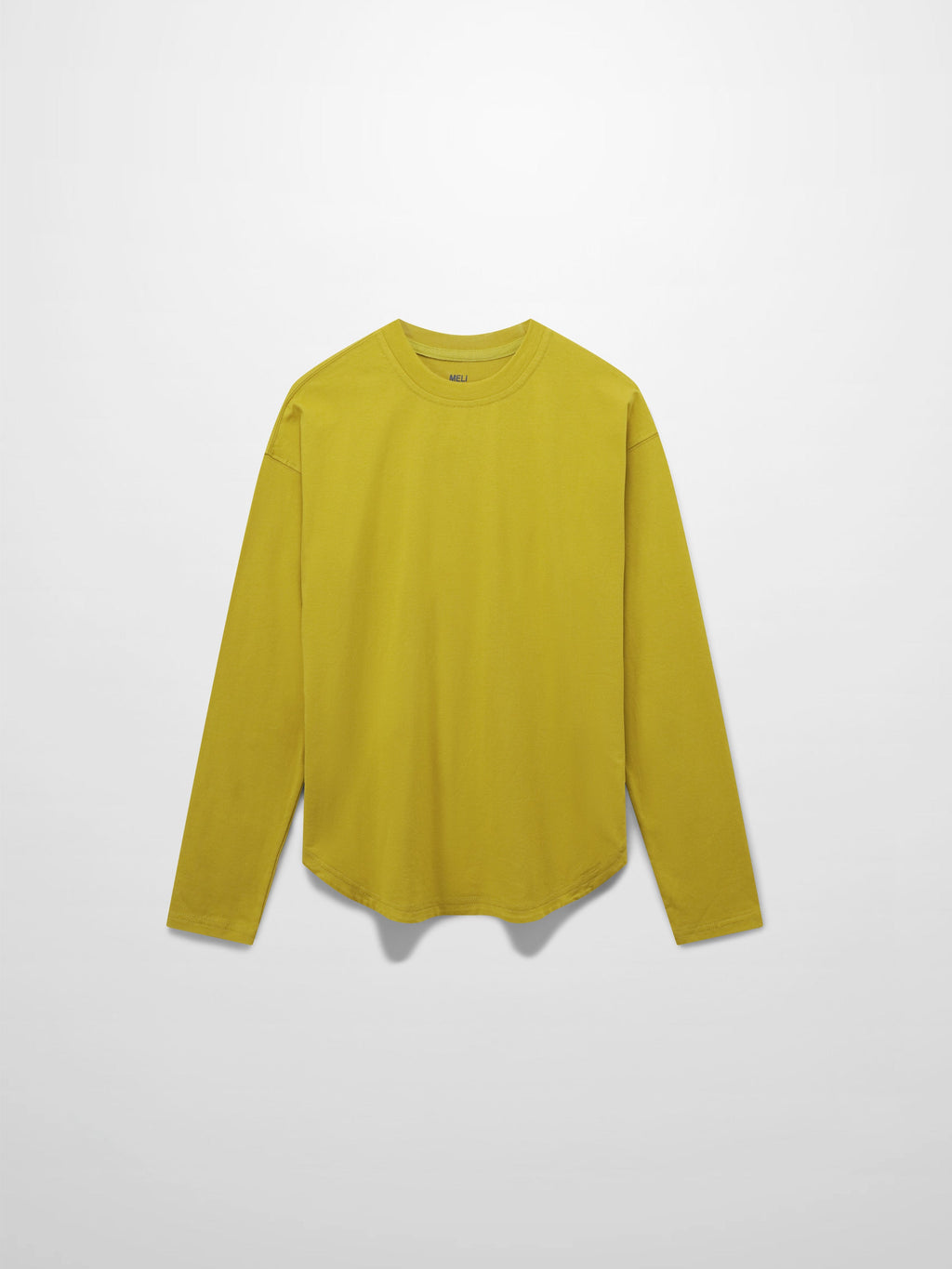 Oversized Rounded Hem T-Shirt-Lime Green