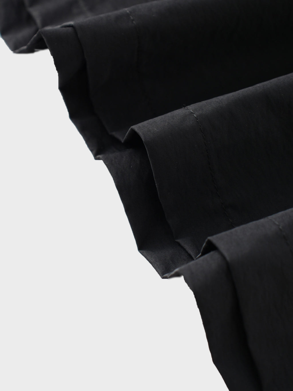 Waisted Full Taffeta Skirt-Black