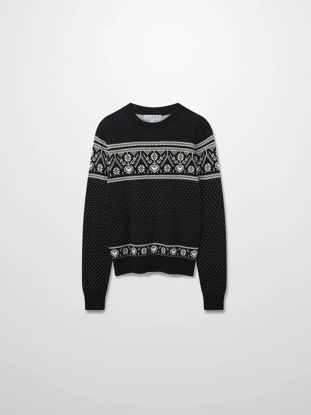 Designed Sweater-White Combo Print