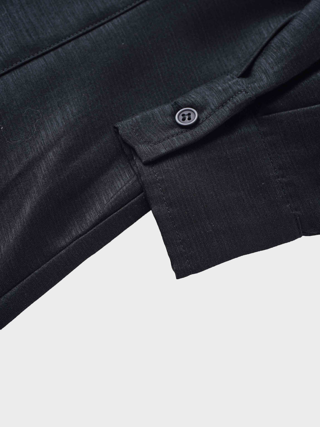 Textured Puff Sleeve Blouse-Black