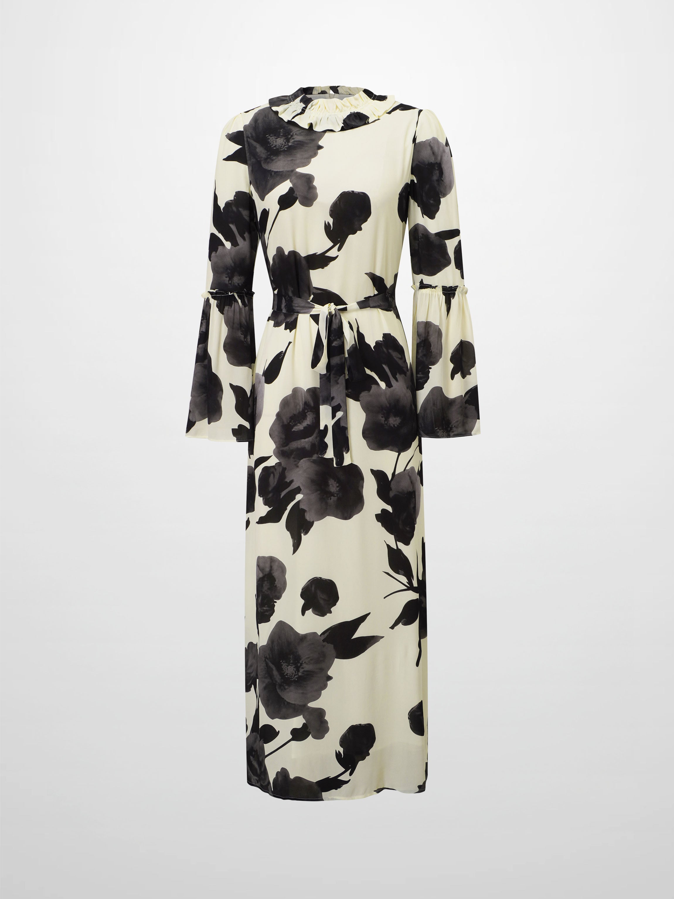 Shift Maxi Dress-Cream