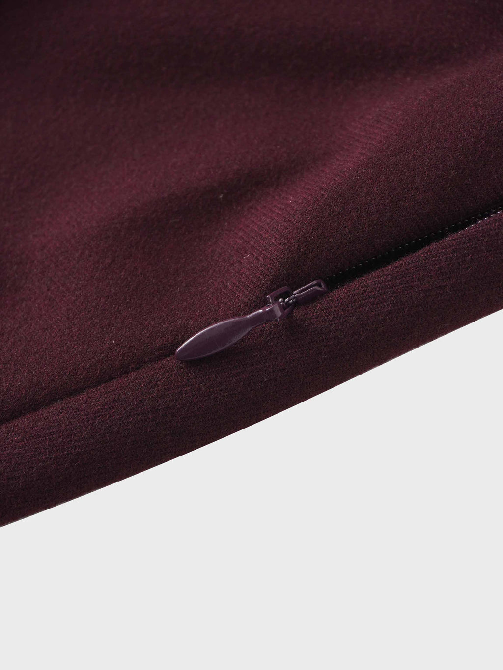 Fringe Circle Skirt-Burgundy