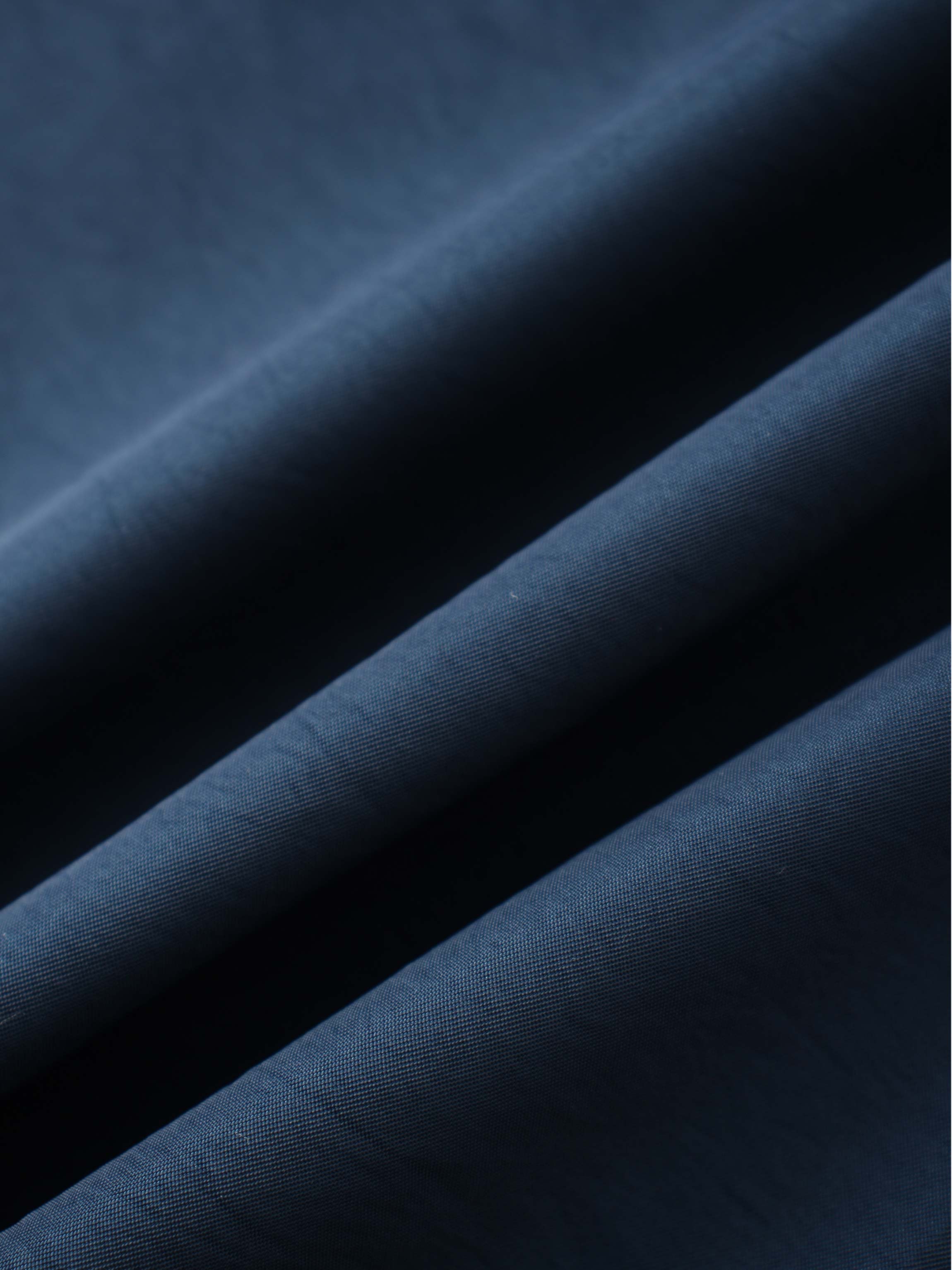 Waisted Full Taffeta Skirt-Navy