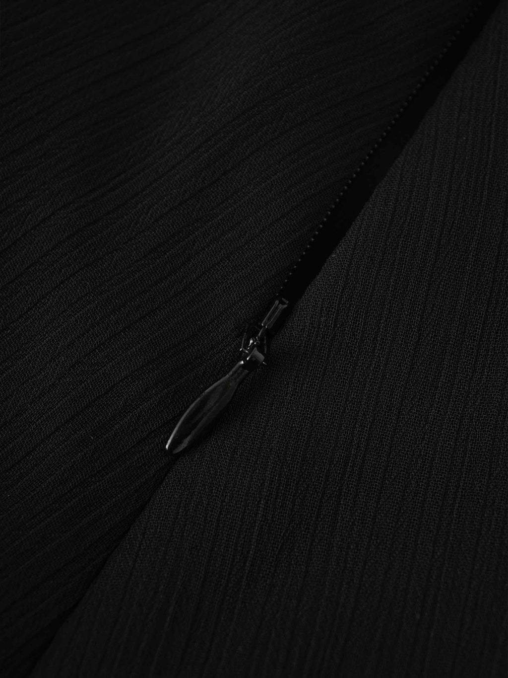 Chiffon Layered Skirt-Black