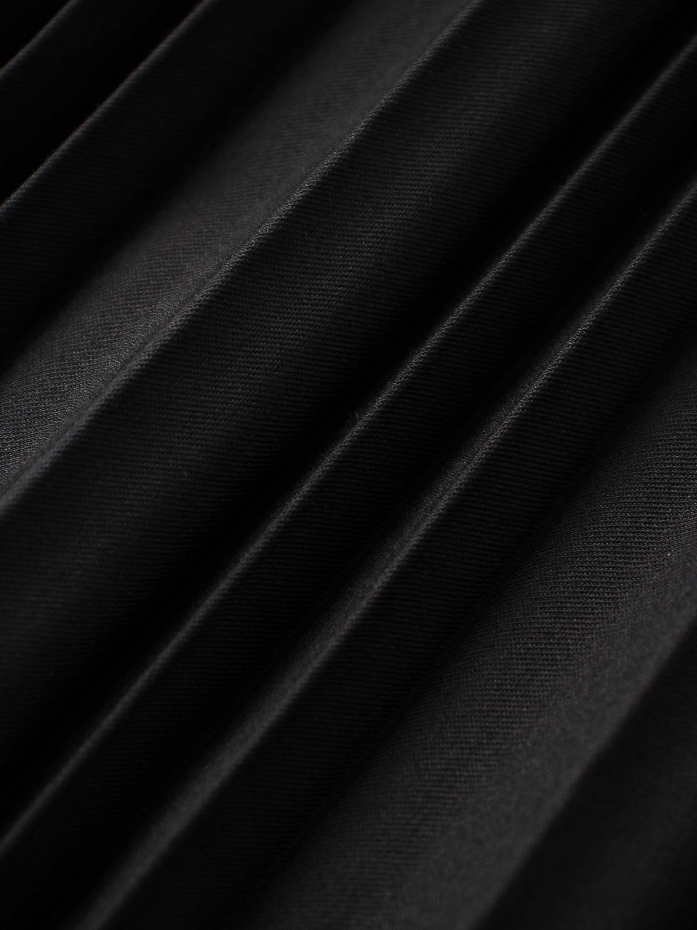 Mix Pleat Skirt-Black