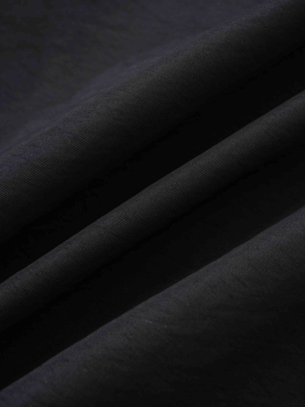 Bubble Sleeve Taffeta Top-Black