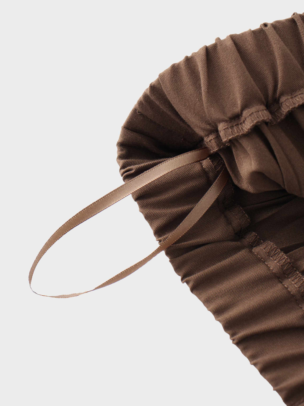 Mix Pleat Skirt-Brown