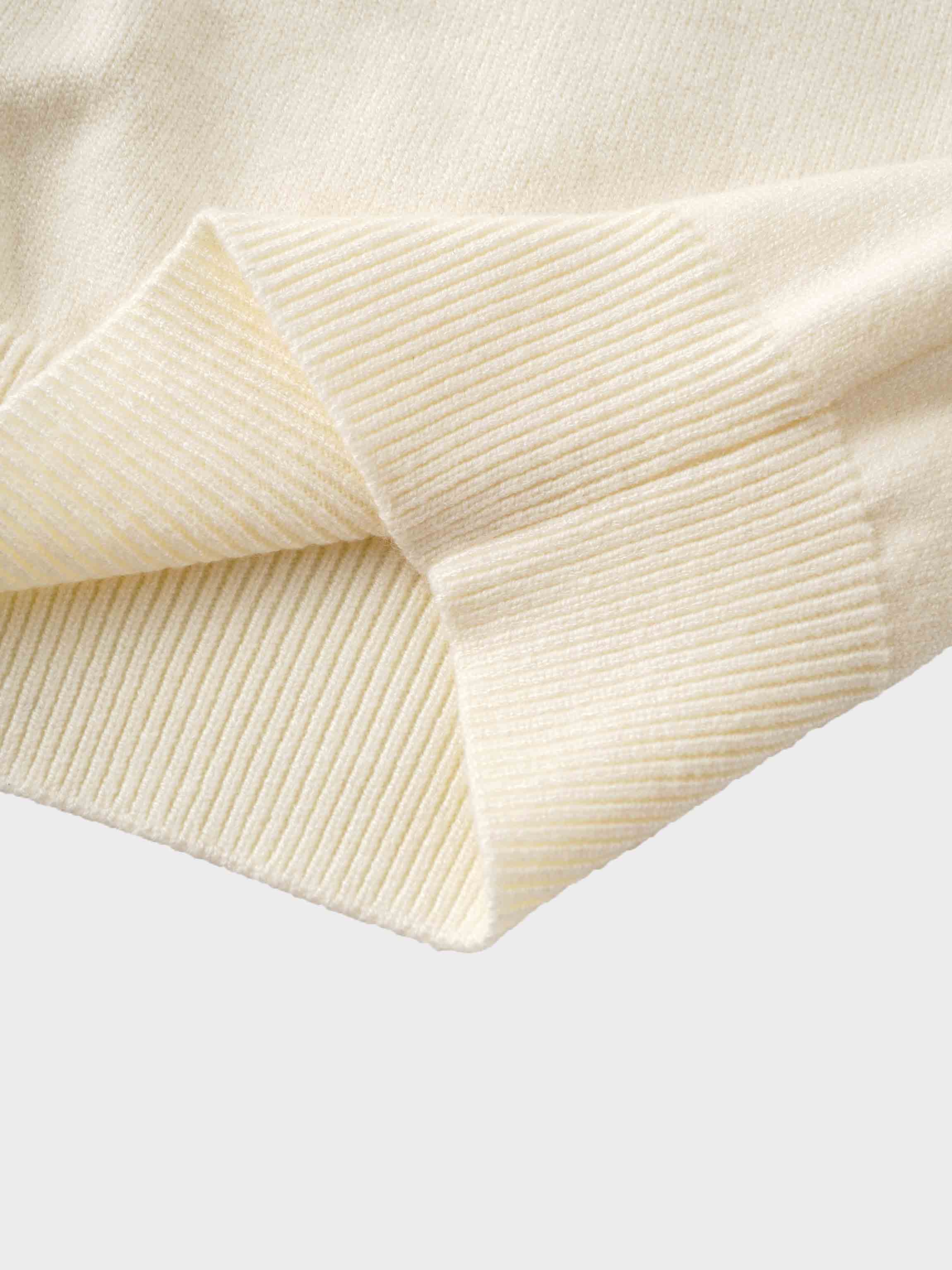 Embellished Cardigan Sweater-Cream