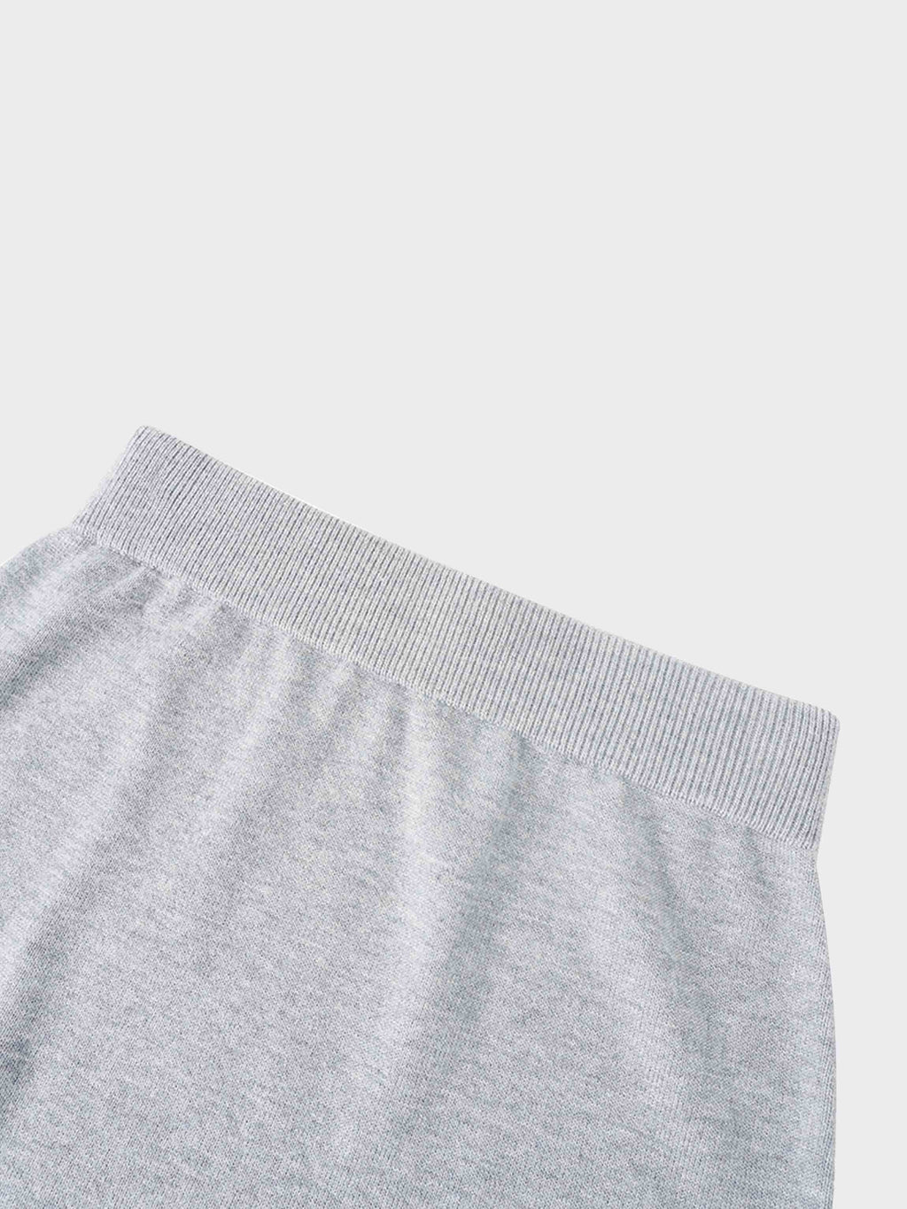 Side Zipper Straight Maxi Skirt-Grey