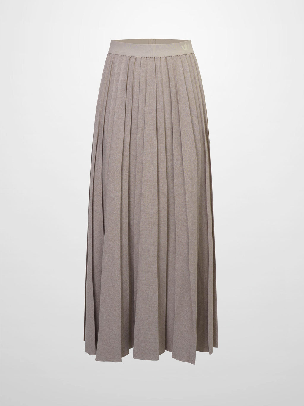 Marni Pleated Skirt 37"-Mocha Mousse