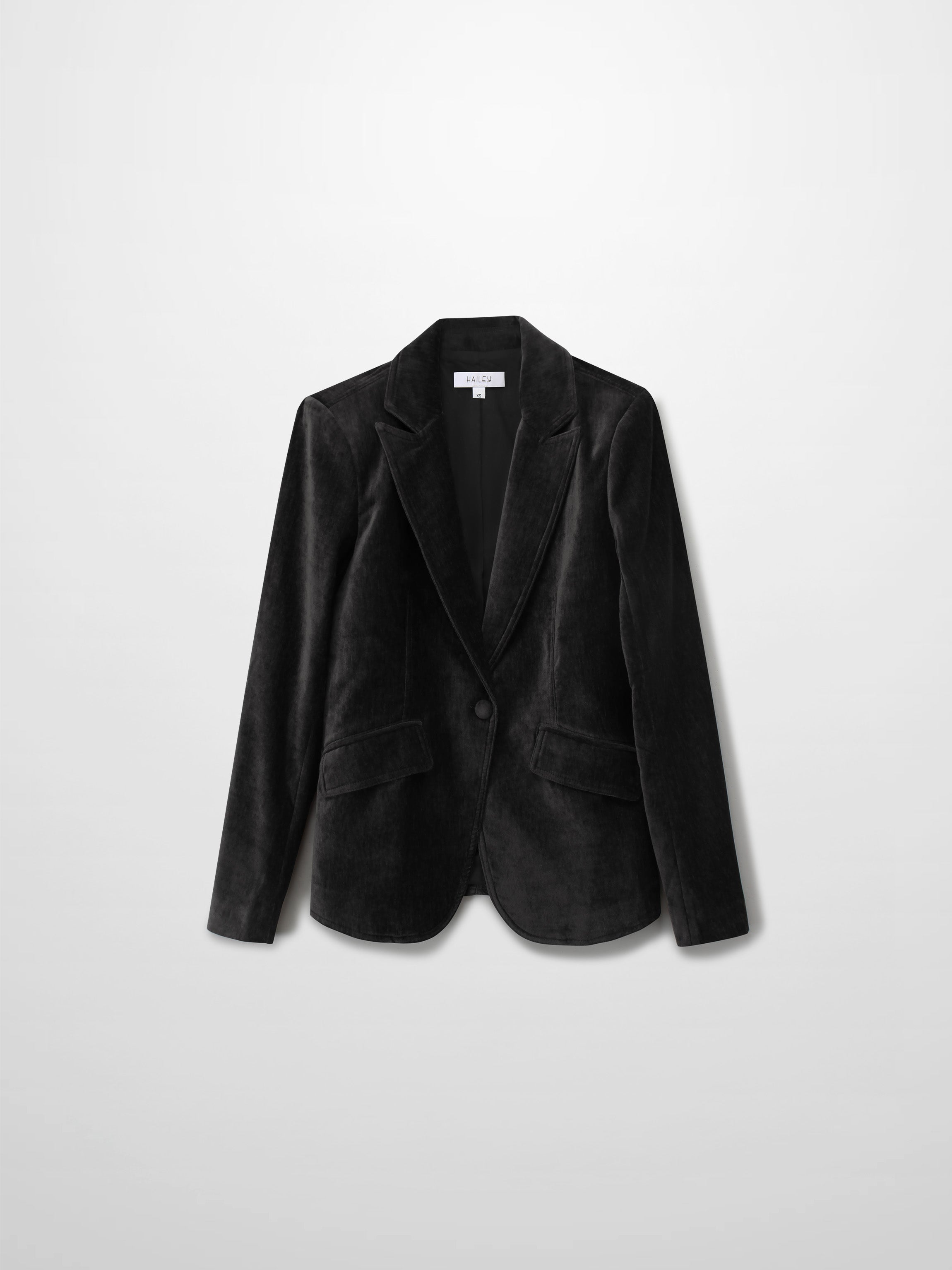 Chenille Blazer-Black