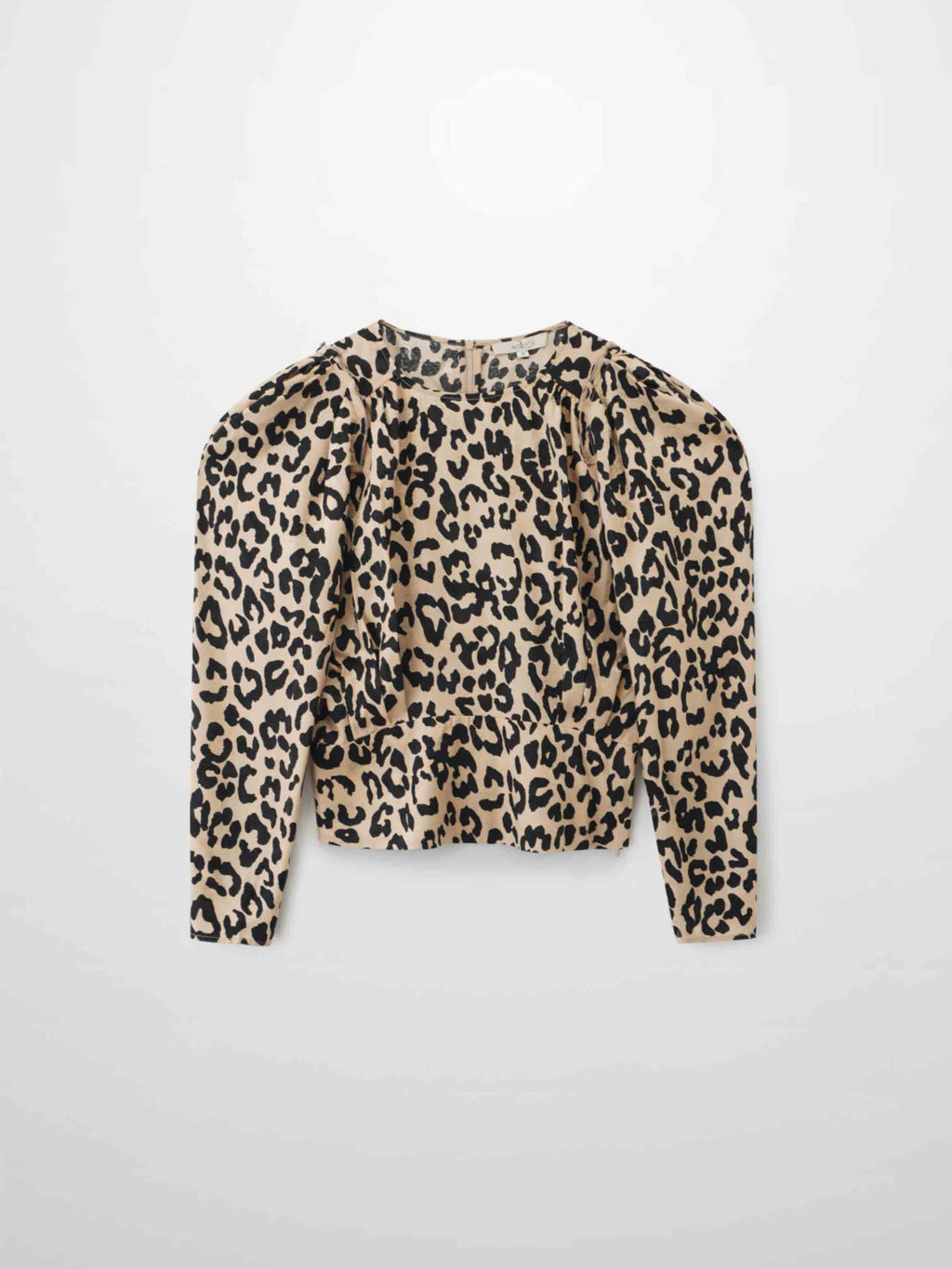 Vintage Blouson Top-Leopard